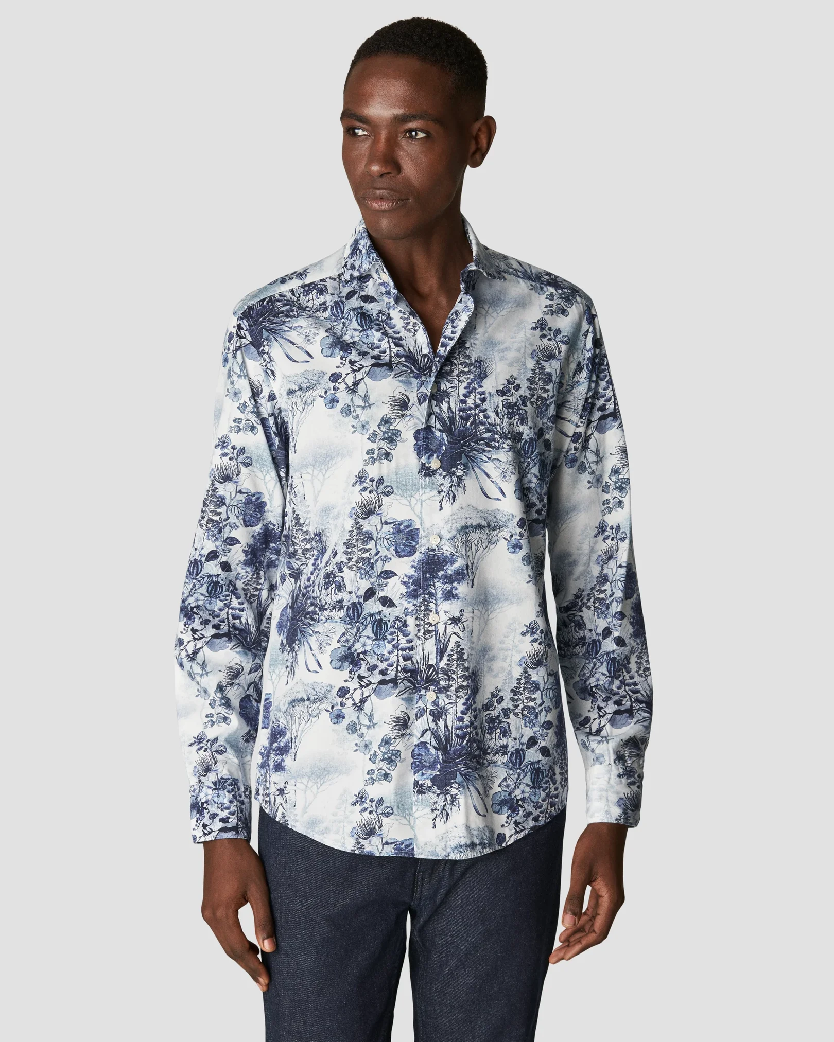Eton - mid blue cottontencel