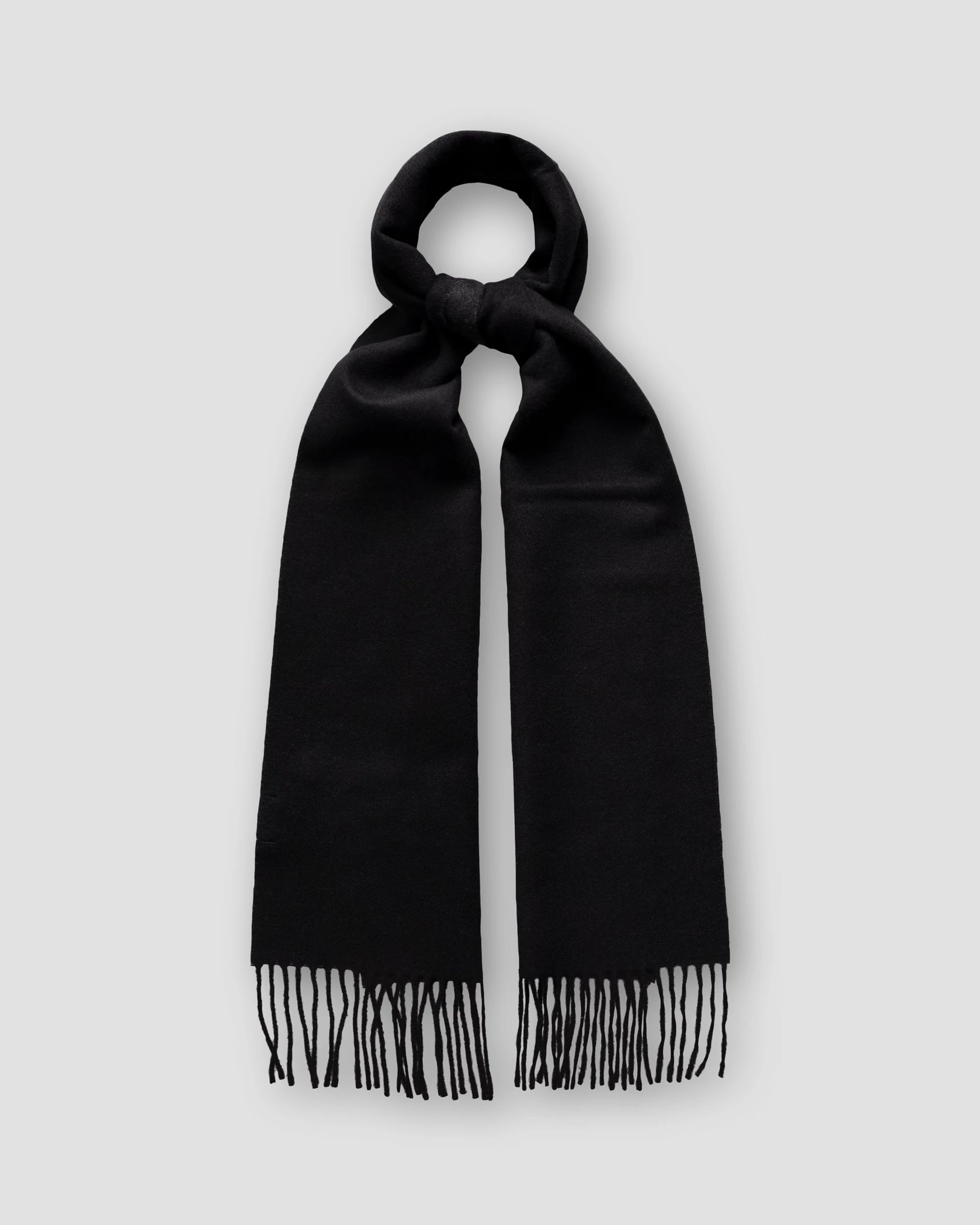 Eton - black and gray double sided wool scarf
