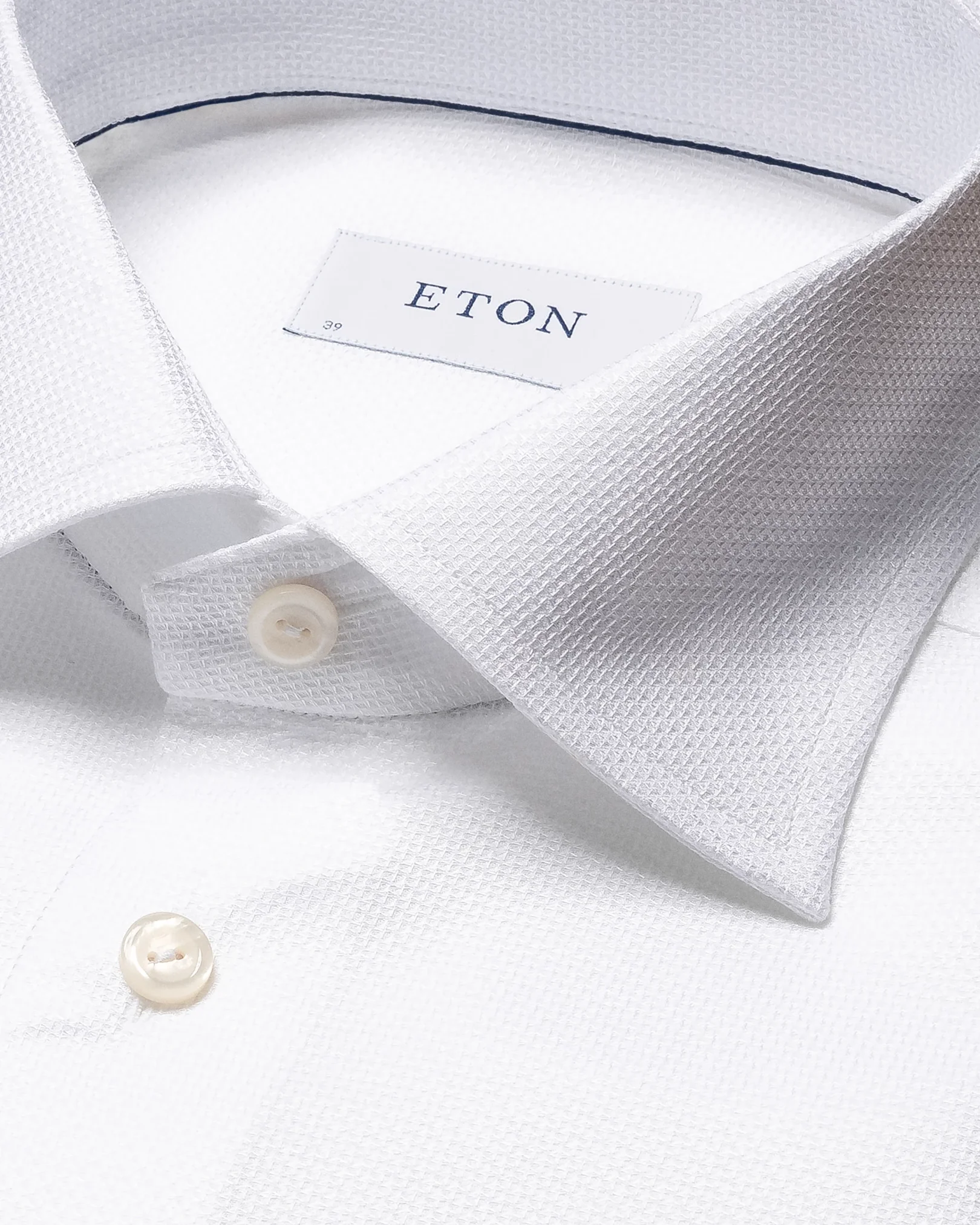 Eton - white cottontencel strech shirt