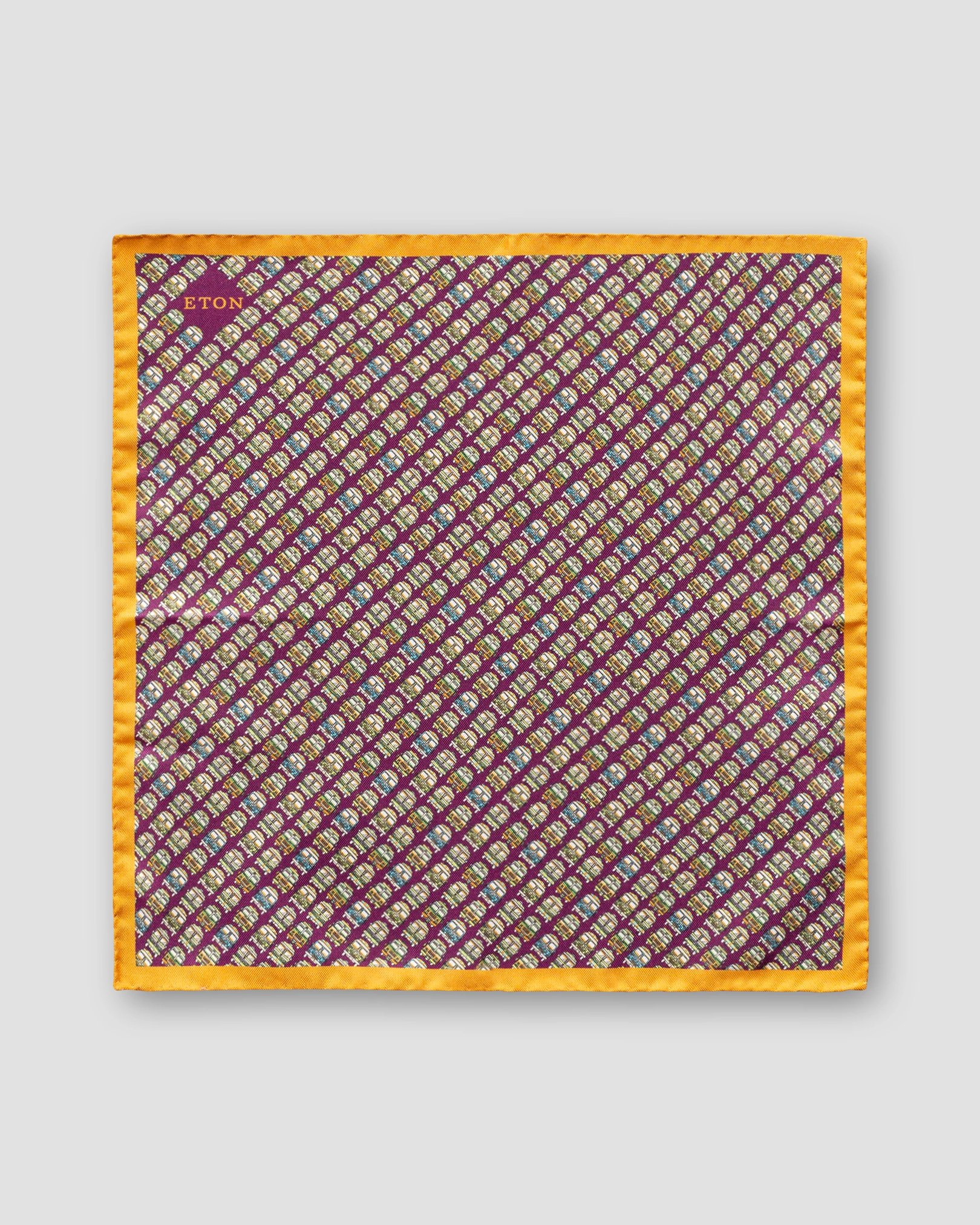 Eton - purple hippie camper pocket square