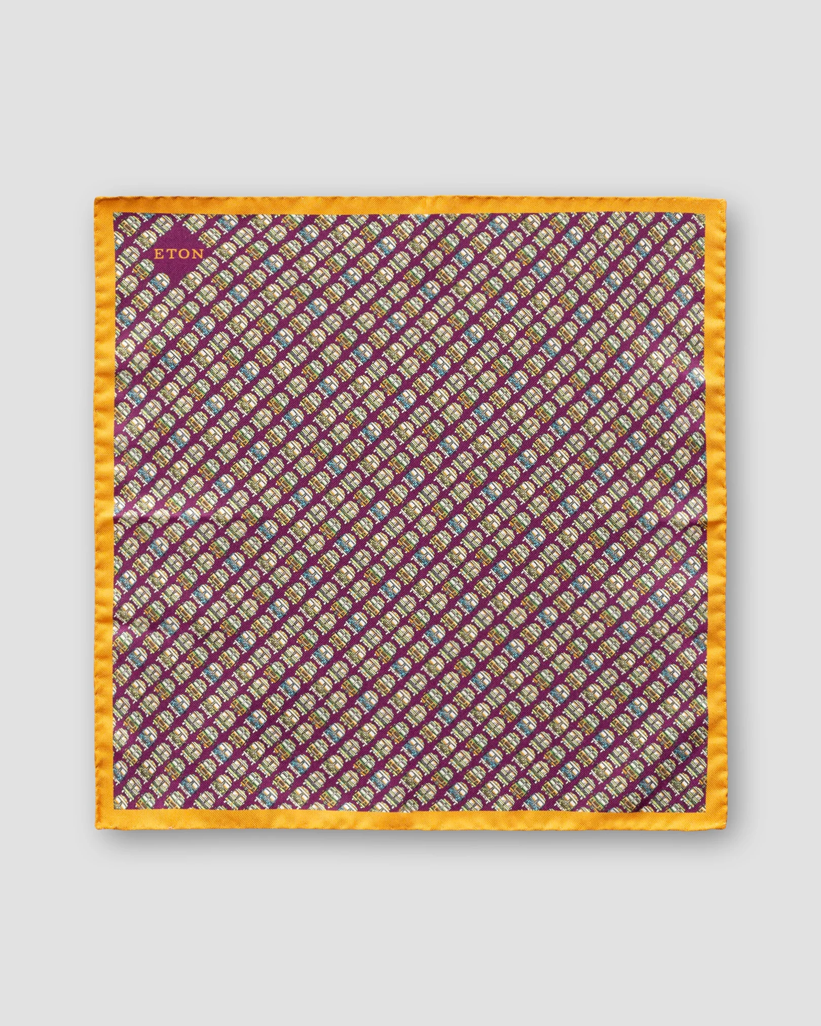 Eton - purple hippie camper pocket square