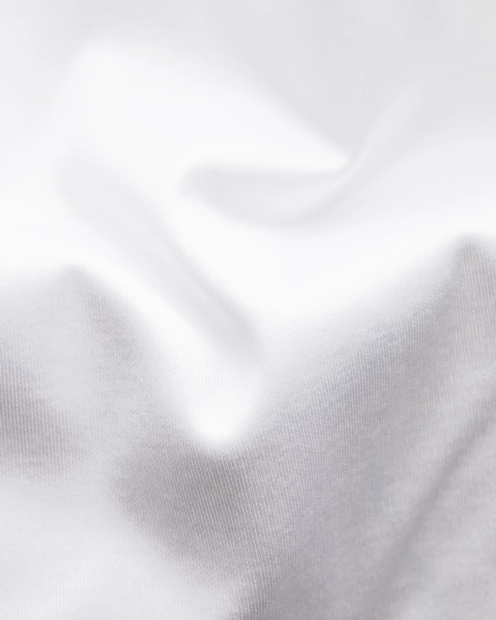 Eton - white jersey knitted collar no cuff jersey long sleeve regular fit jersey