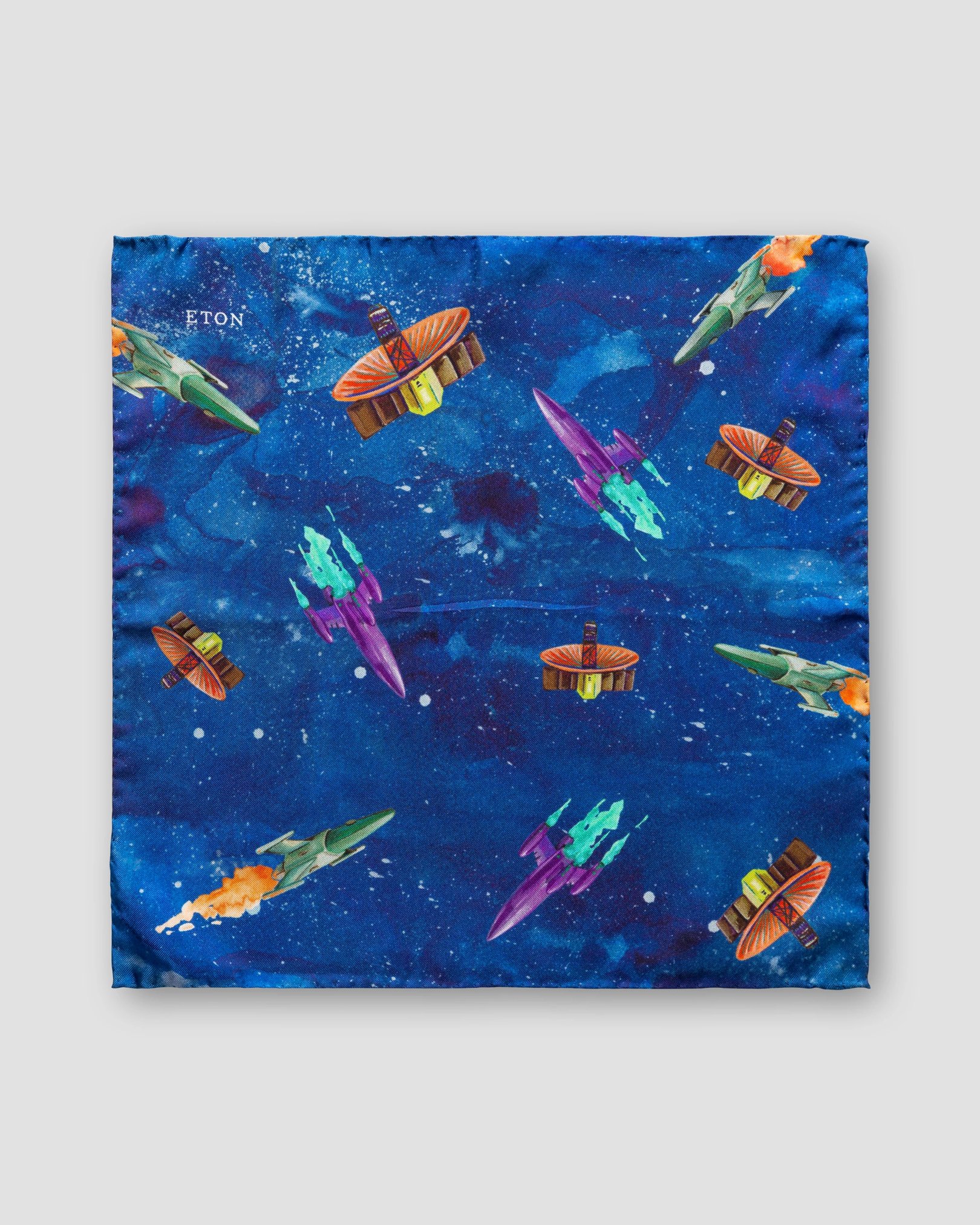 Eton - blue retrofuture pocket square