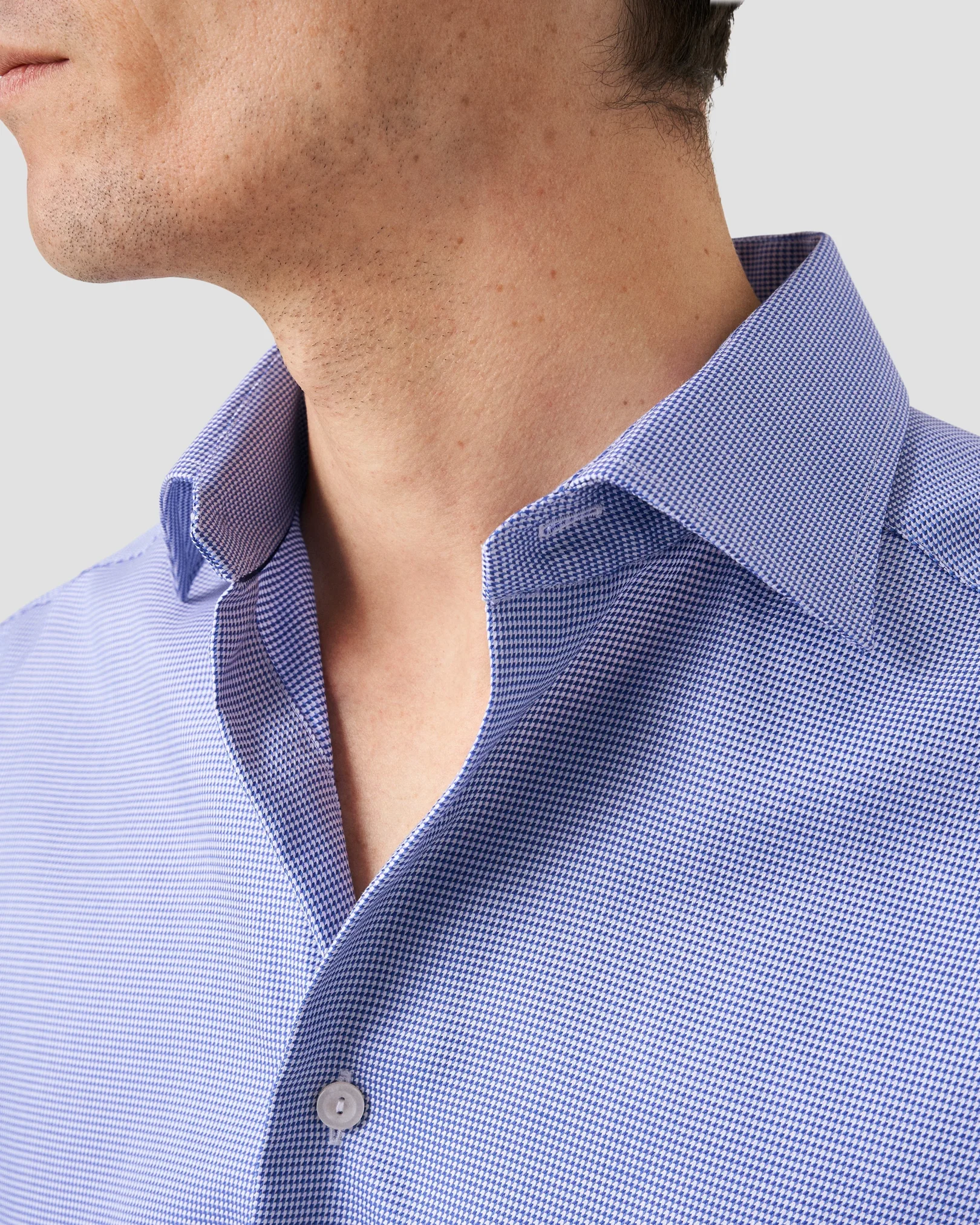 Eton - blue twill shirt