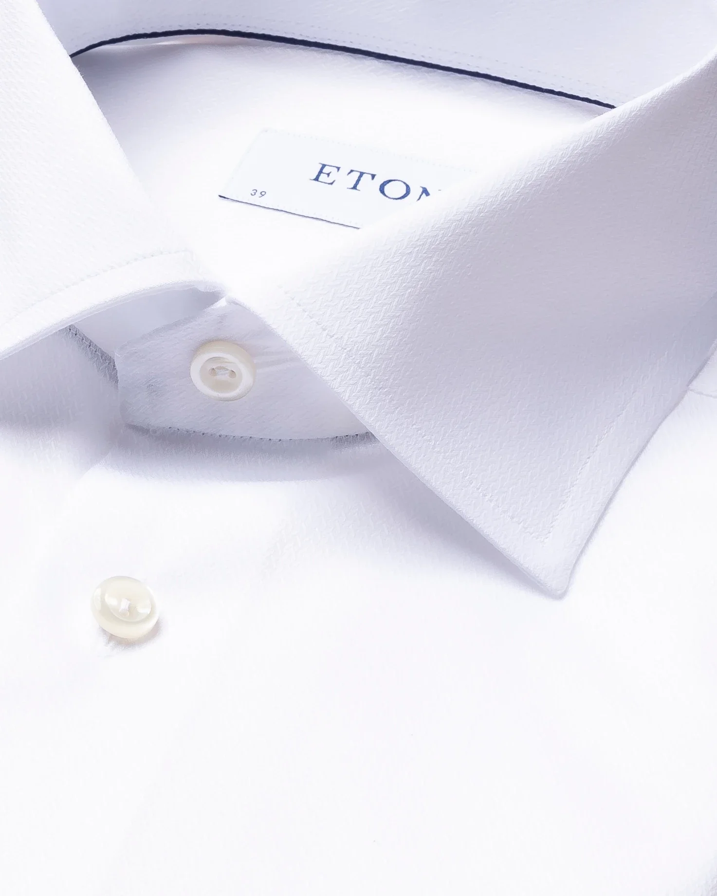 Eton - white micro braid shirt