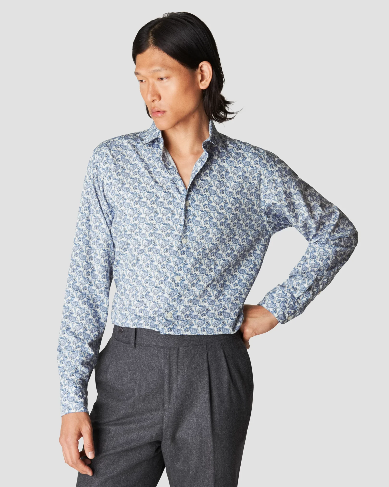 Eton - mid blue siganture twill