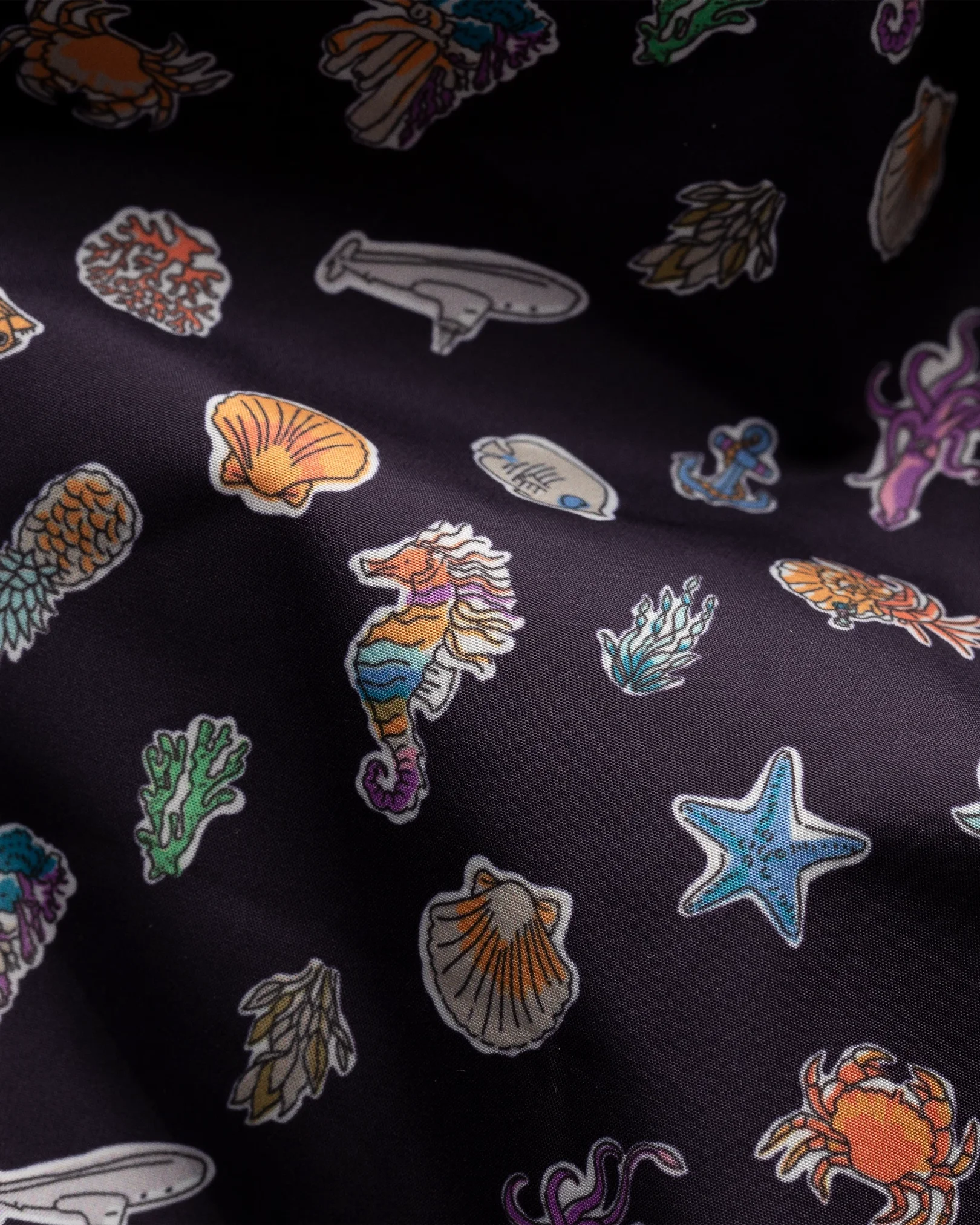 Eton - sea print swim trunks shorts