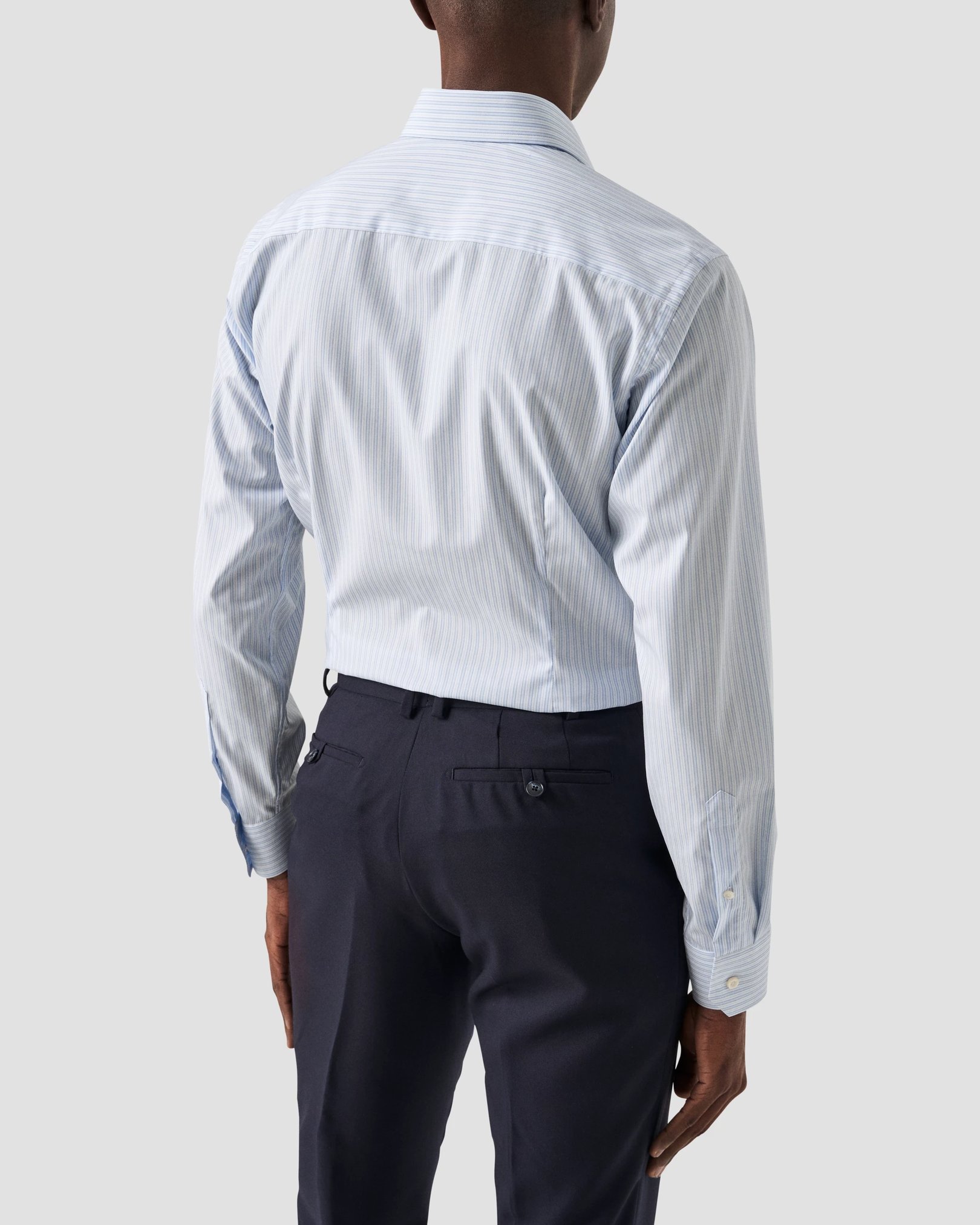 Eton - light blue poplin made to order
