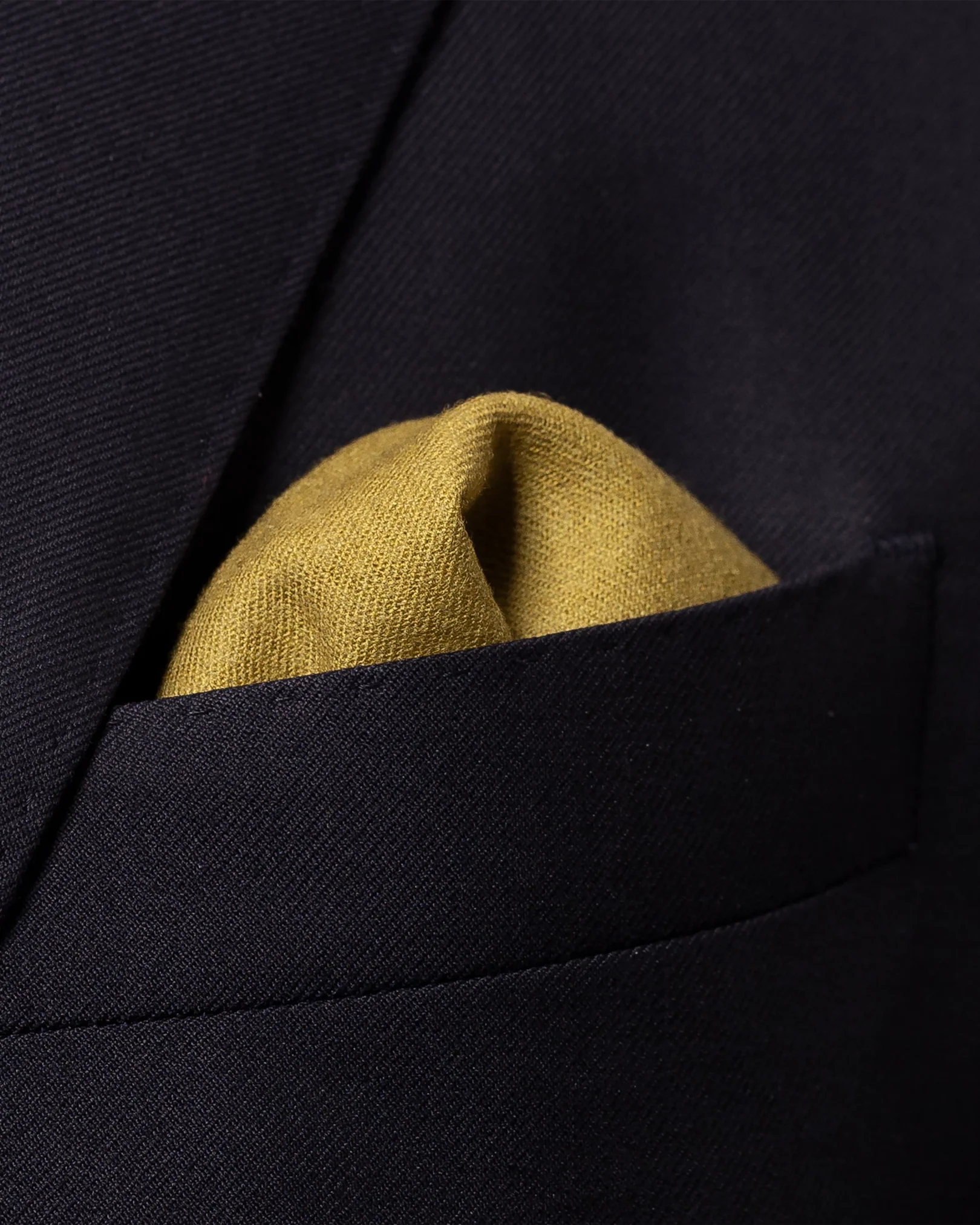 Eton - amber wool pocket square