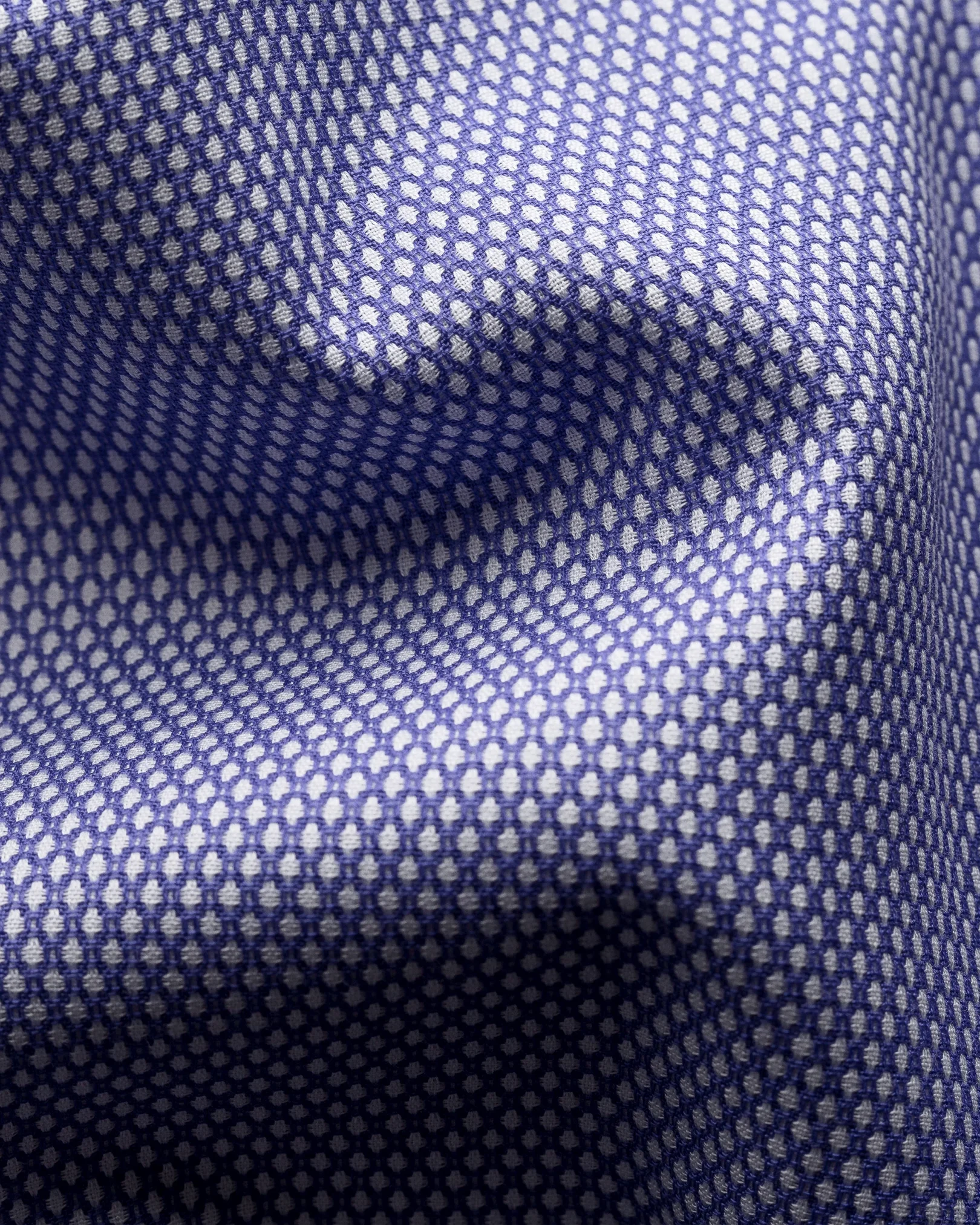 Eton - blue eton dobby shirt button under