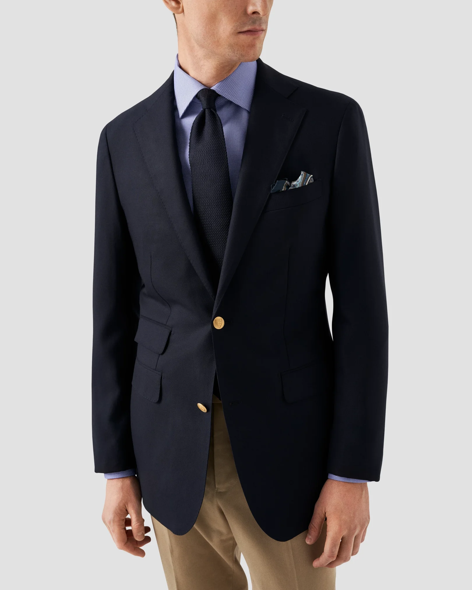 Eton - blue twill shirt