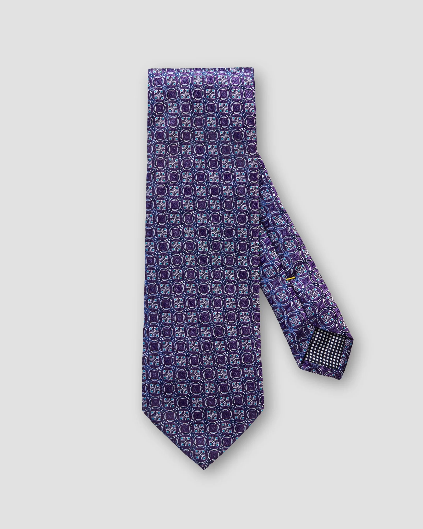 Eton - purple circle medallions tie