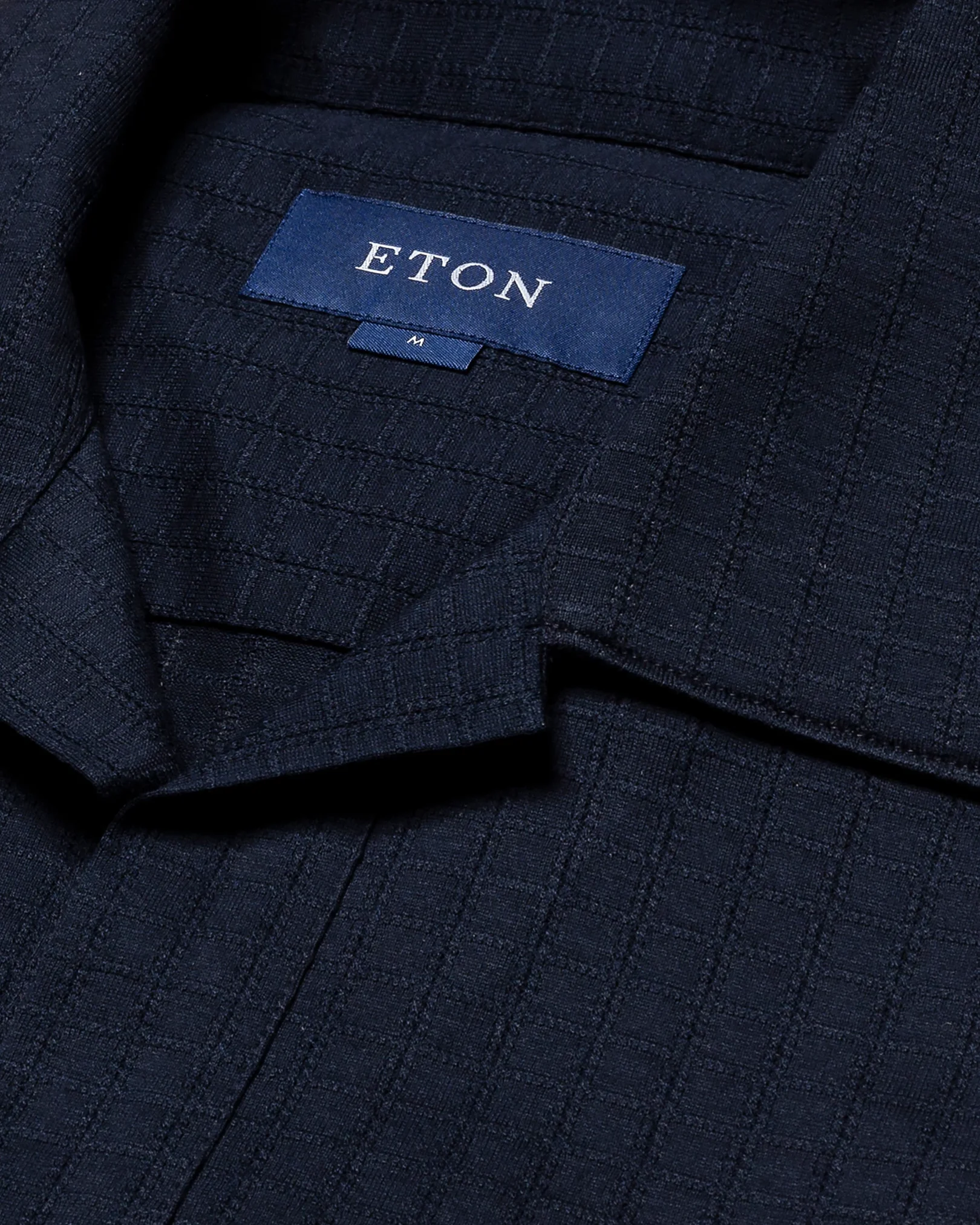 Eton - black jacquard short sleeve