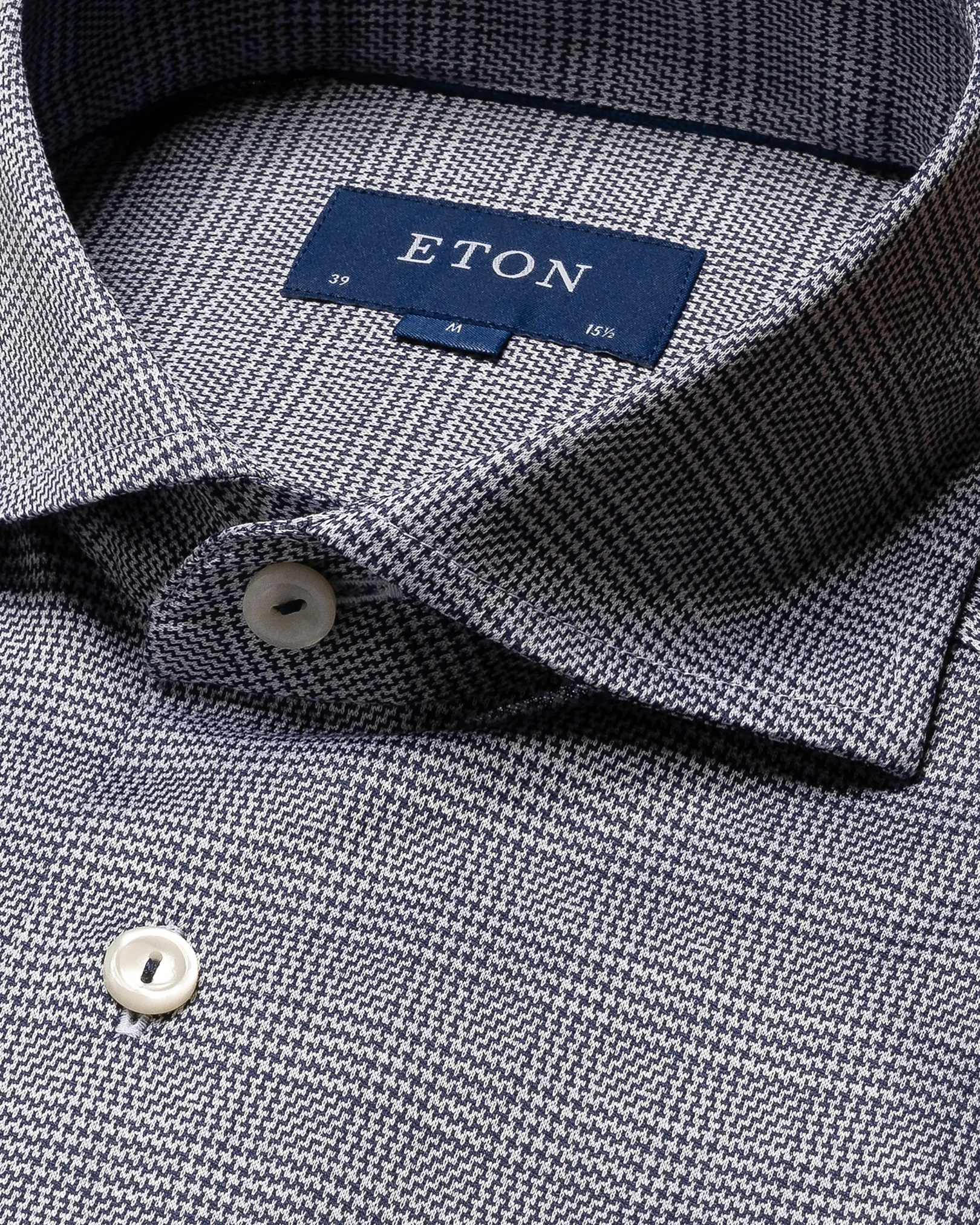 Eton - solid navy blue knit king