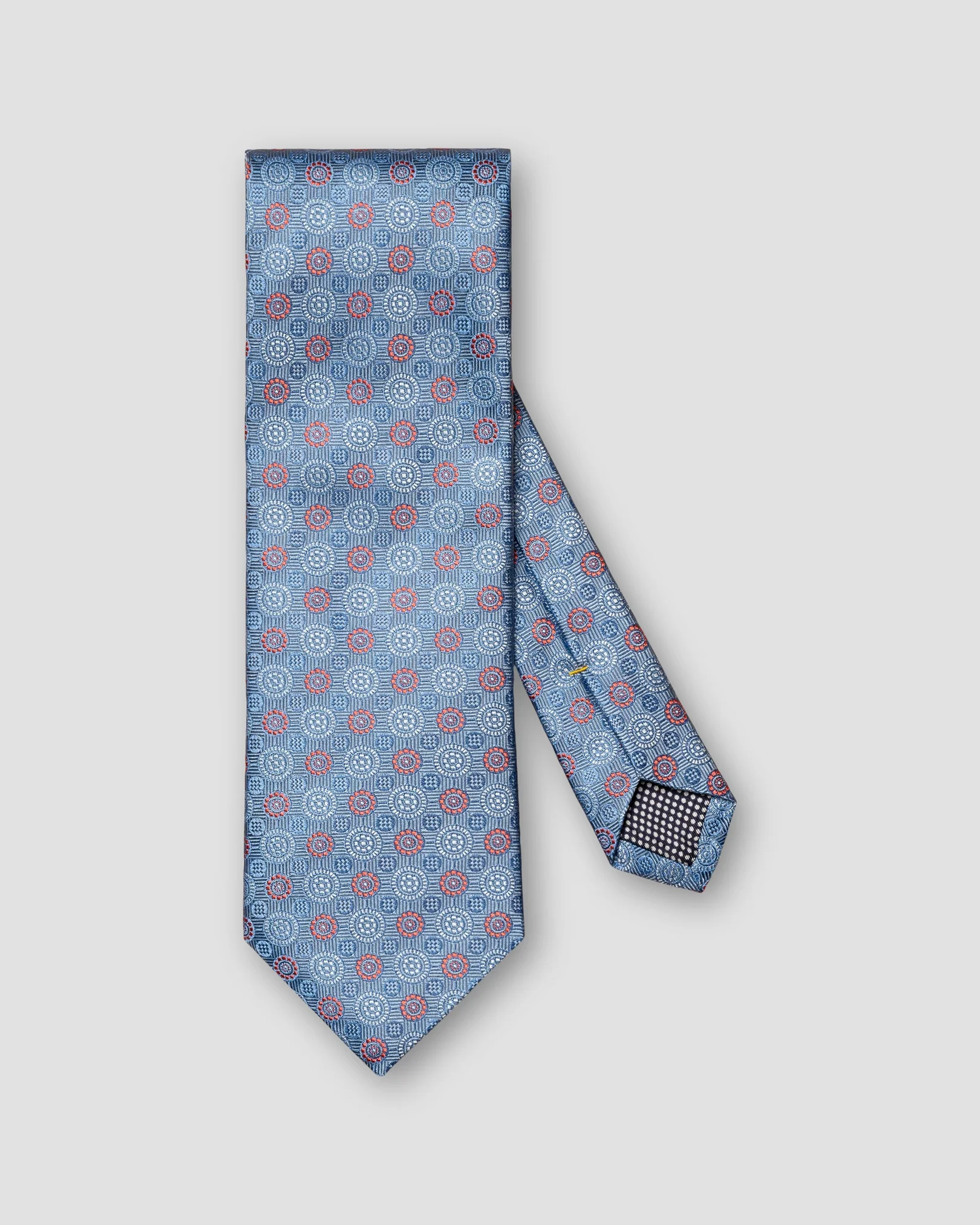 Eton - mid blue jacquard tie