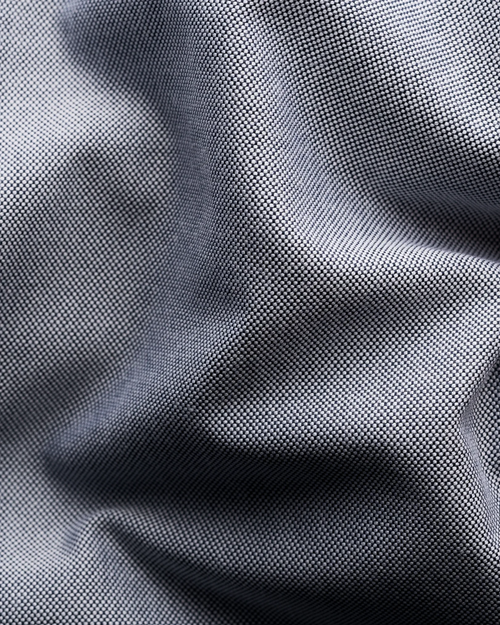 Eton - solid dark blue oxford shirt