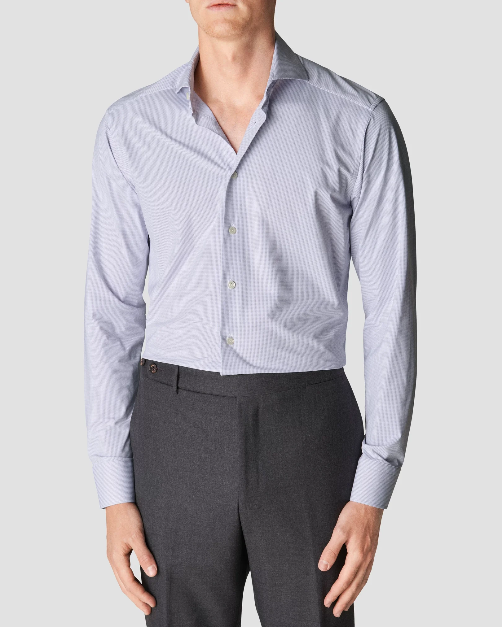 Eton - Light Purple Four-Way Stretch Shirt