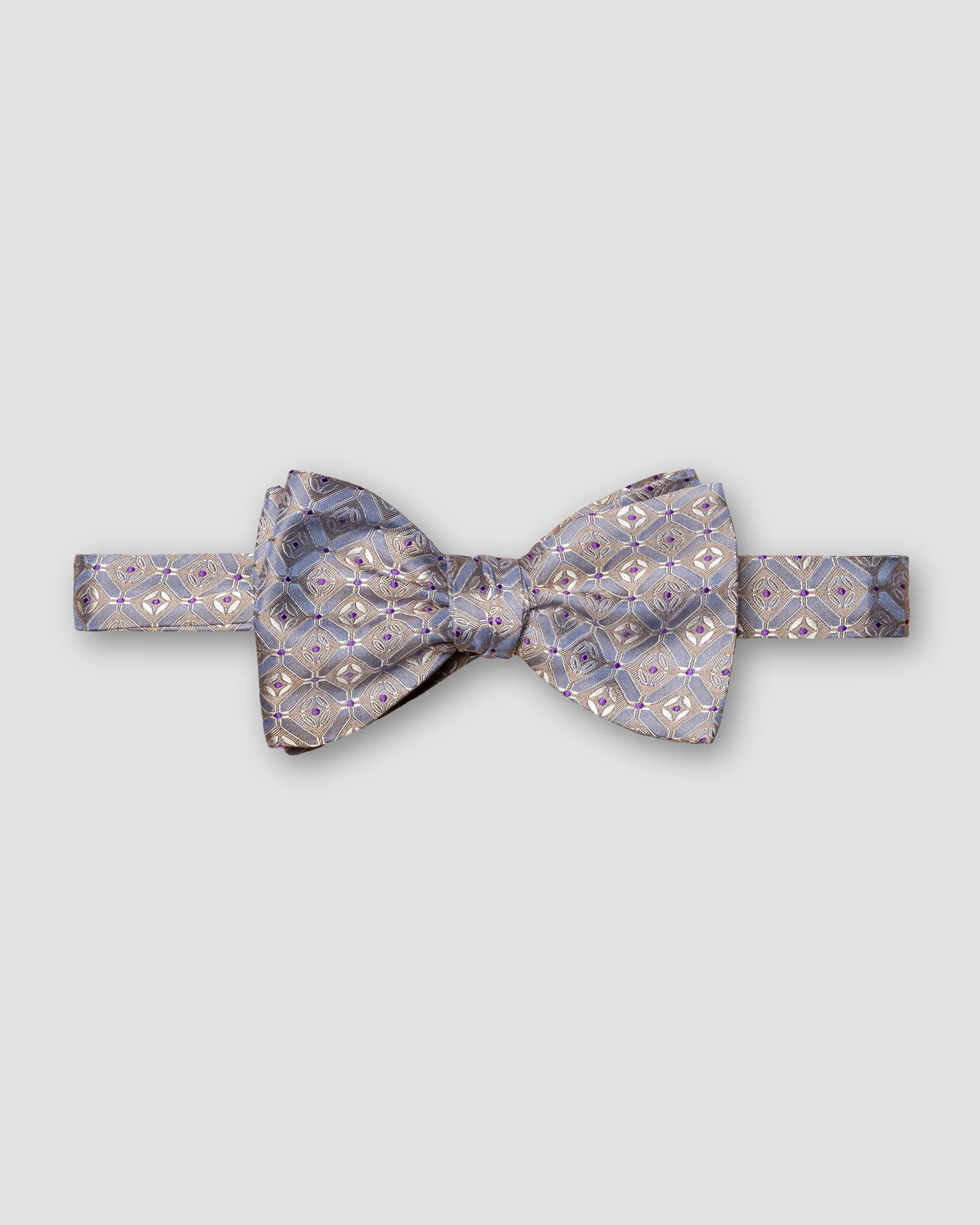 Eton - light blue geometric silk bowtie