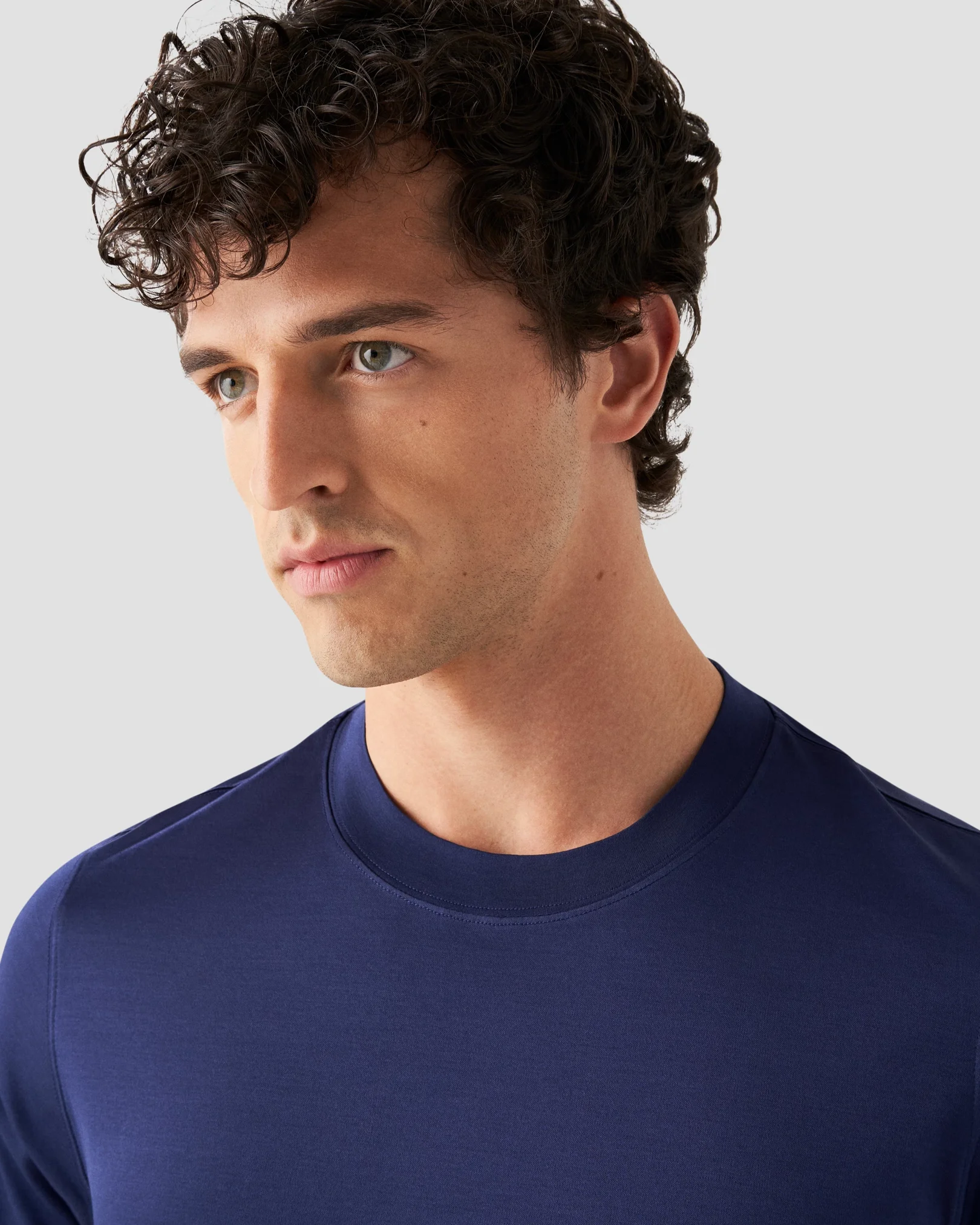 Eton - dark blue filo di scozia t shirt