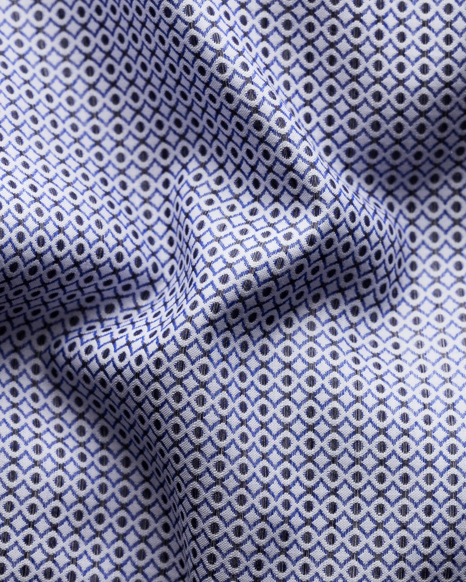Eton - dark blue brocade shirt
