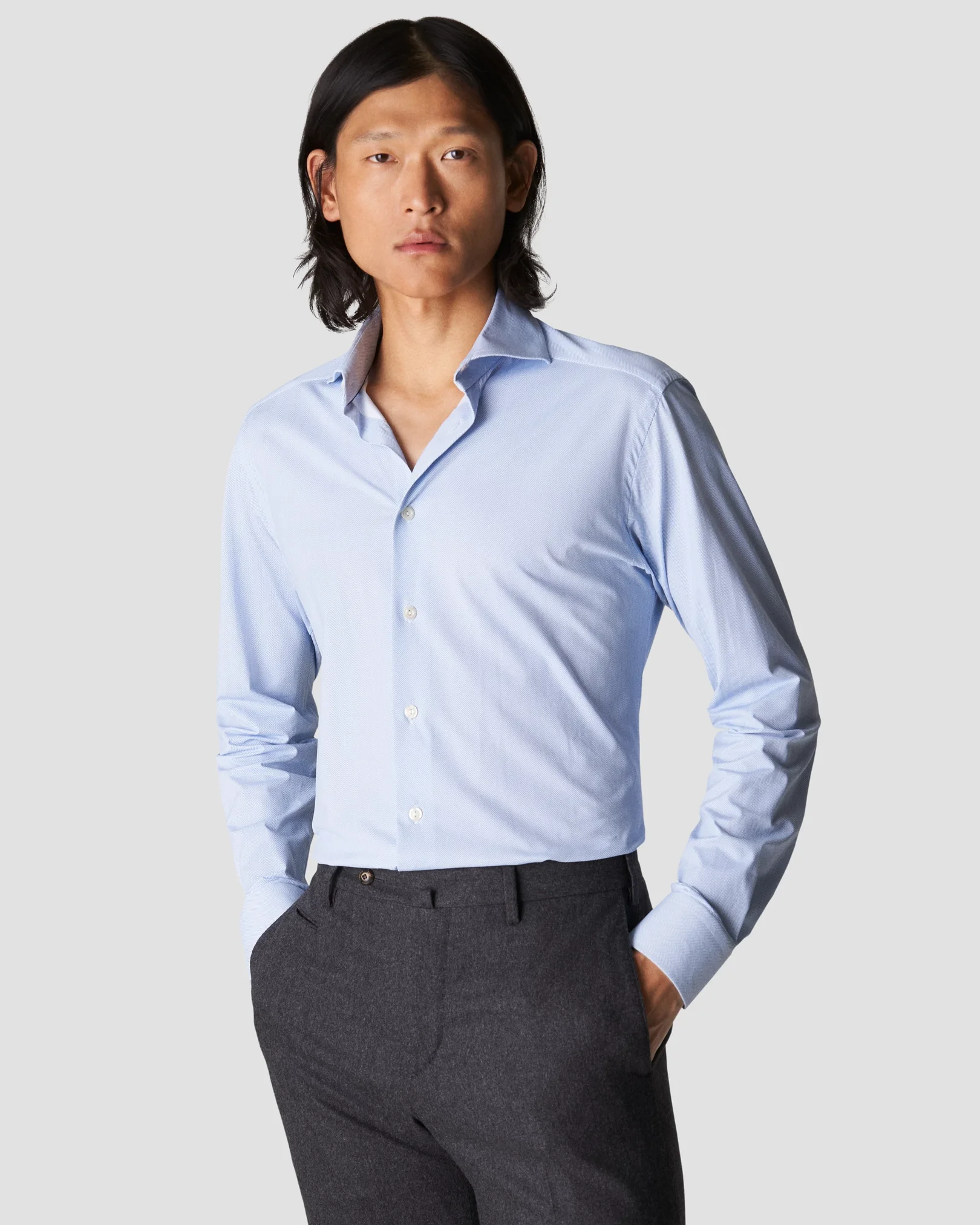 Eton - light blue 4 waystretch