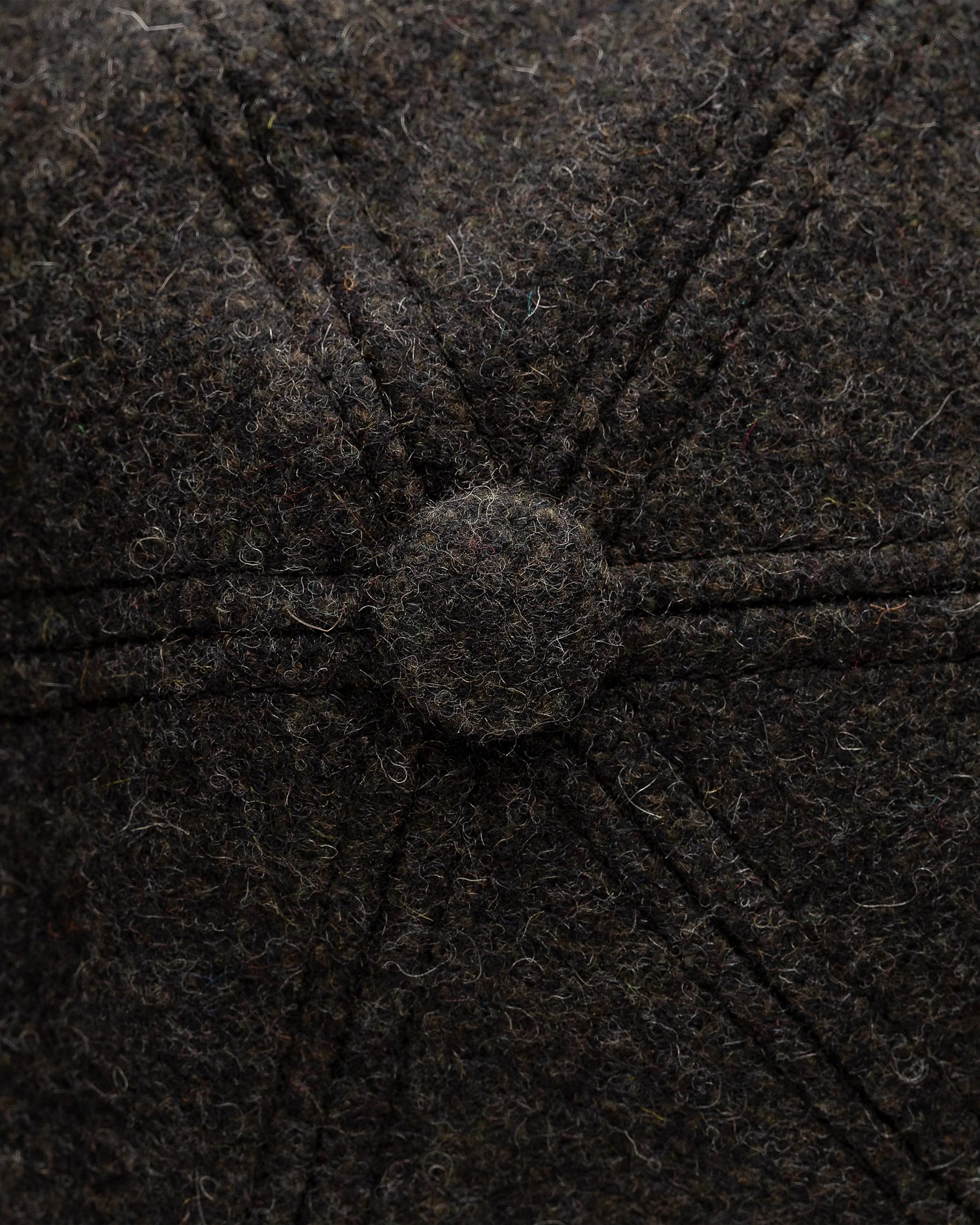 Eton - black wool baseball cap