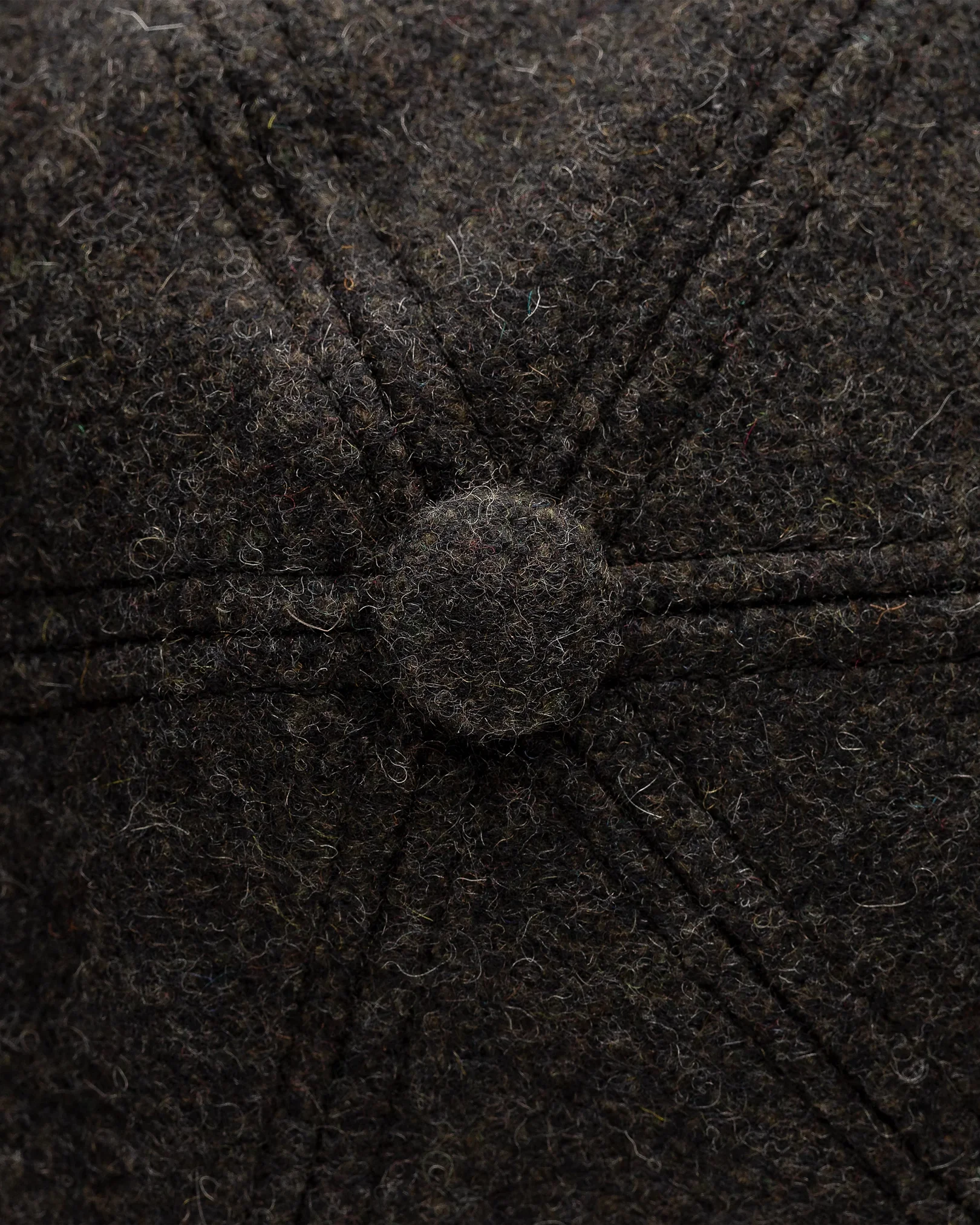 Eton - black wool baseball cap
