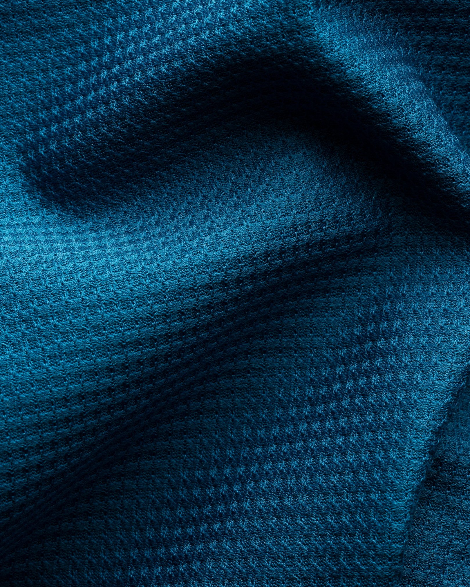 Eton - mid blue jaquard jersey