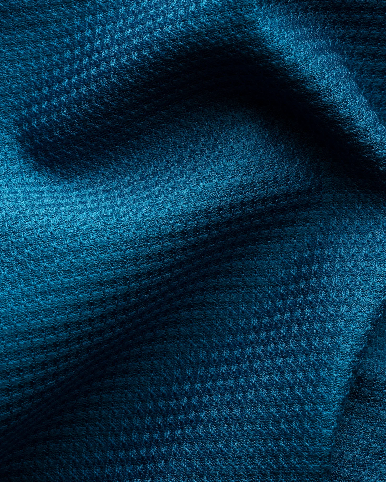 Eton - mid blue jaquard jersey