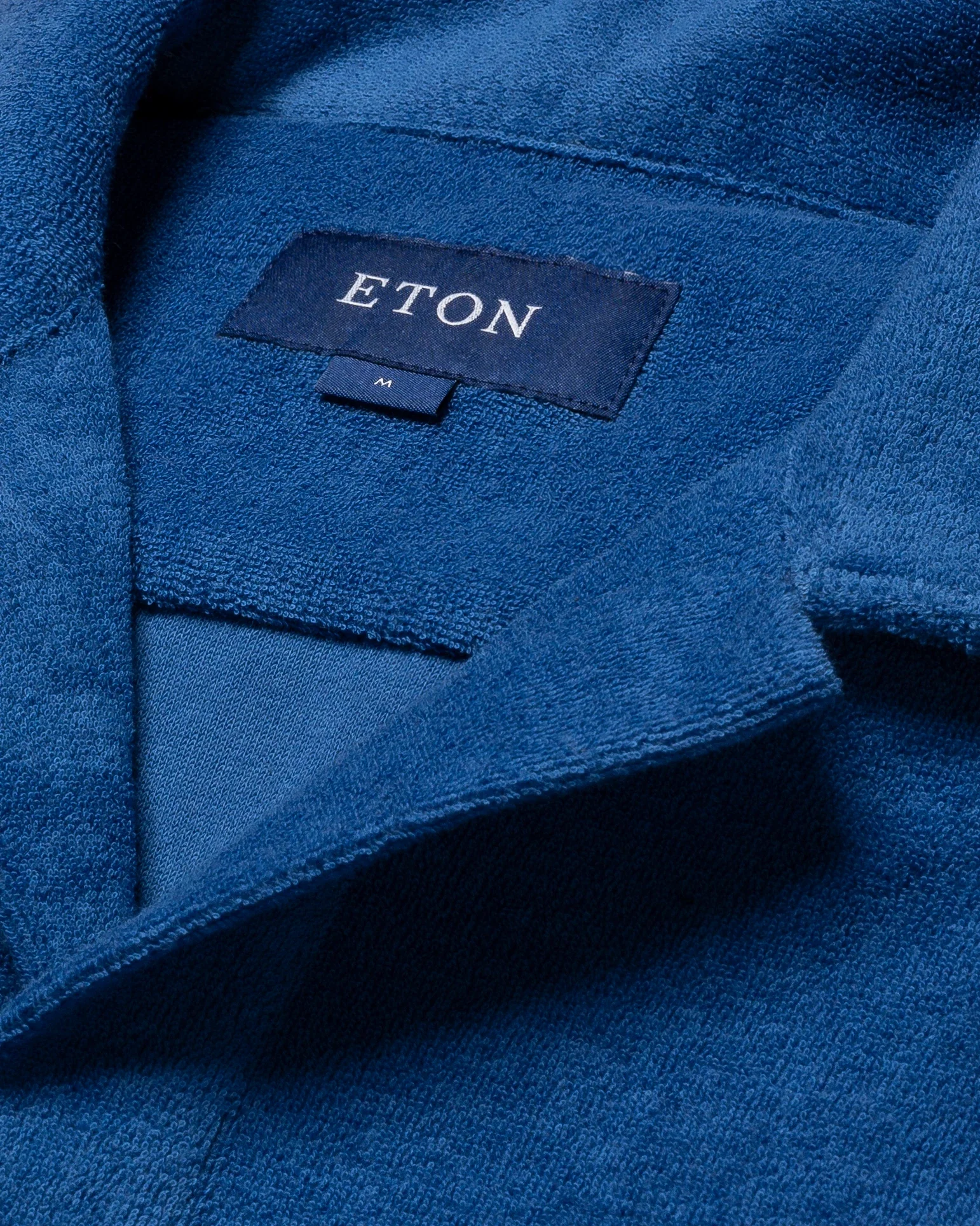 Eton - blue popover terry shirt