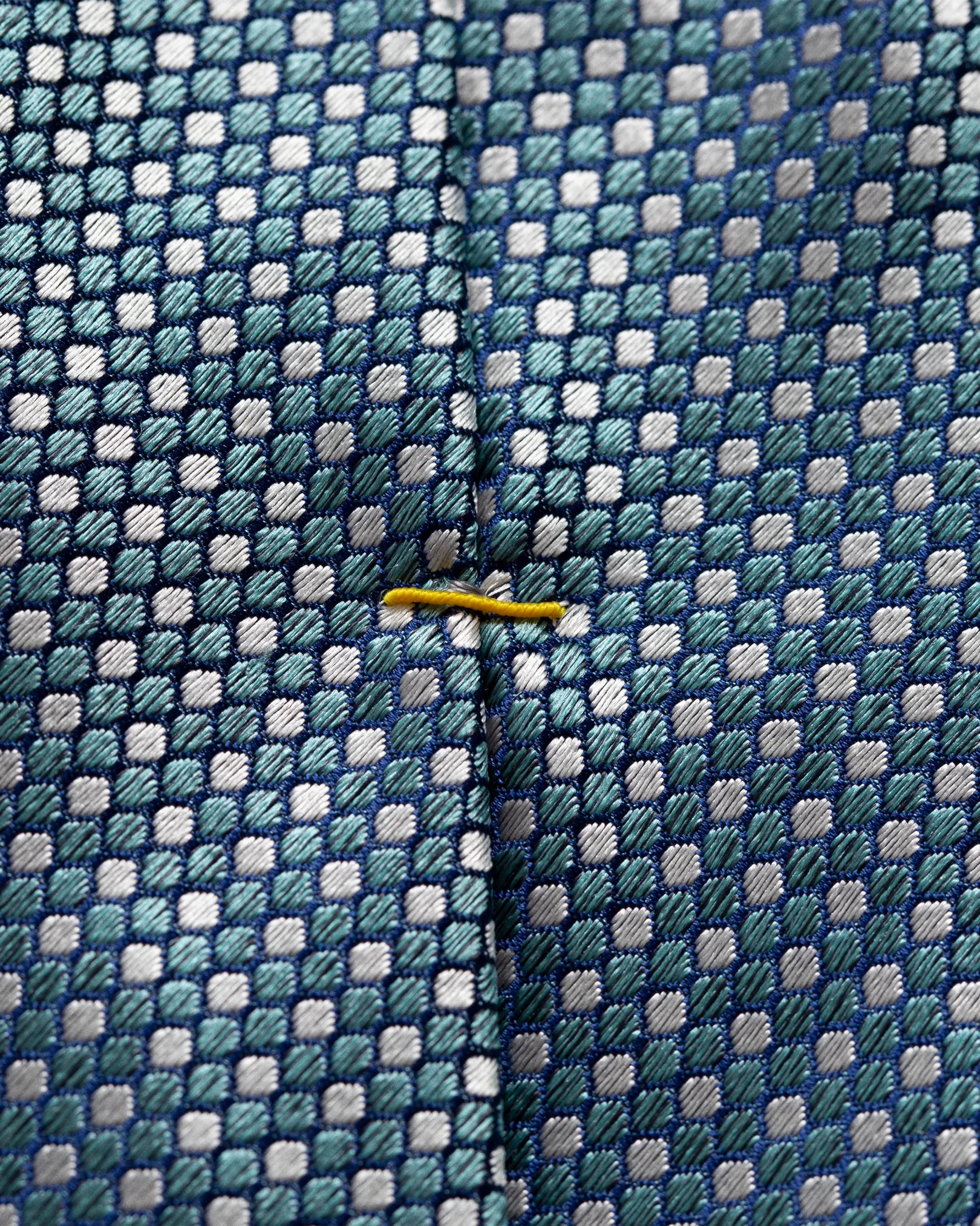 Eton - green dotted silk tie