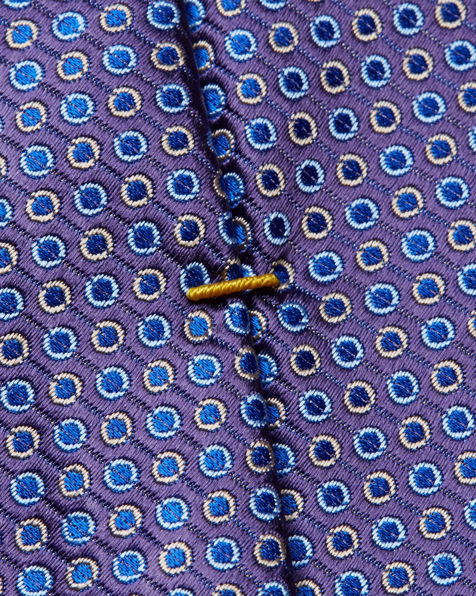 Eton - dark purple dots tie