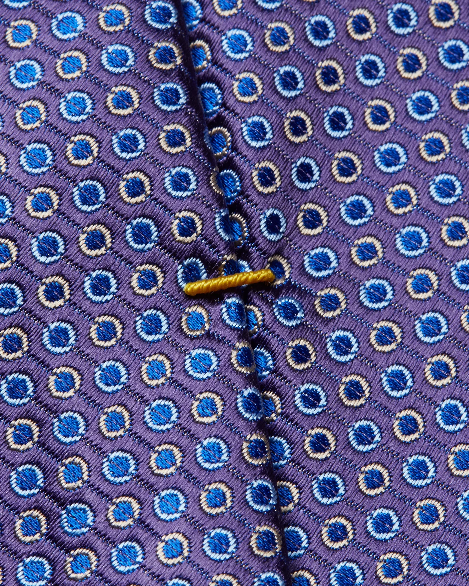 Eton - dark purple dots tie