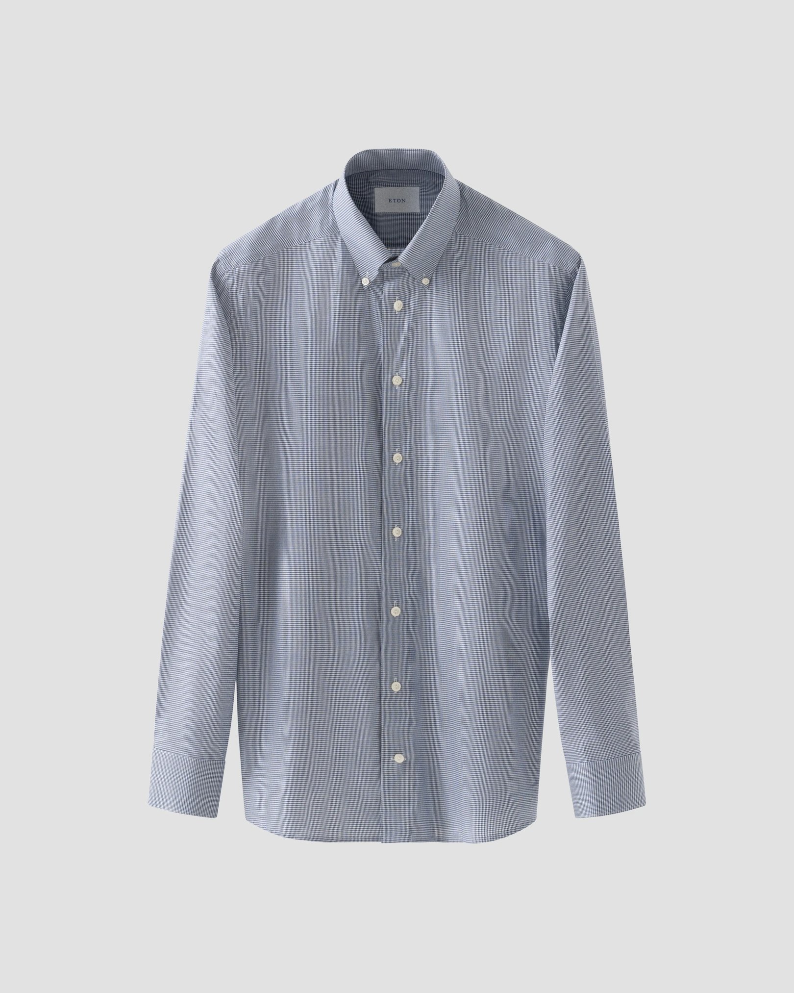Eton - navy blue check signature oxfordshirt