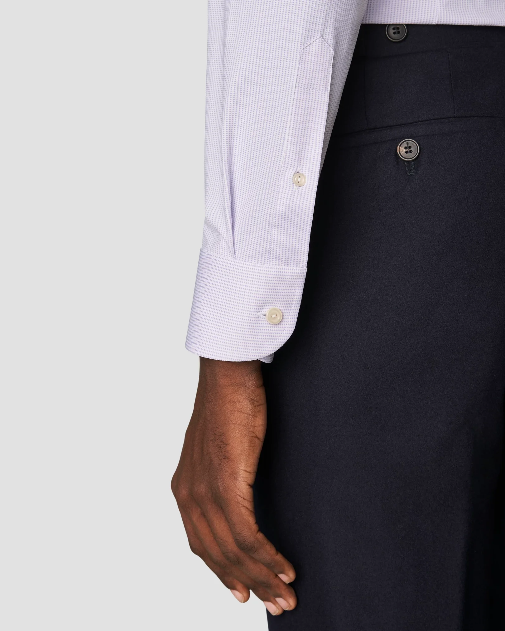 Eton - light purple four way stretch