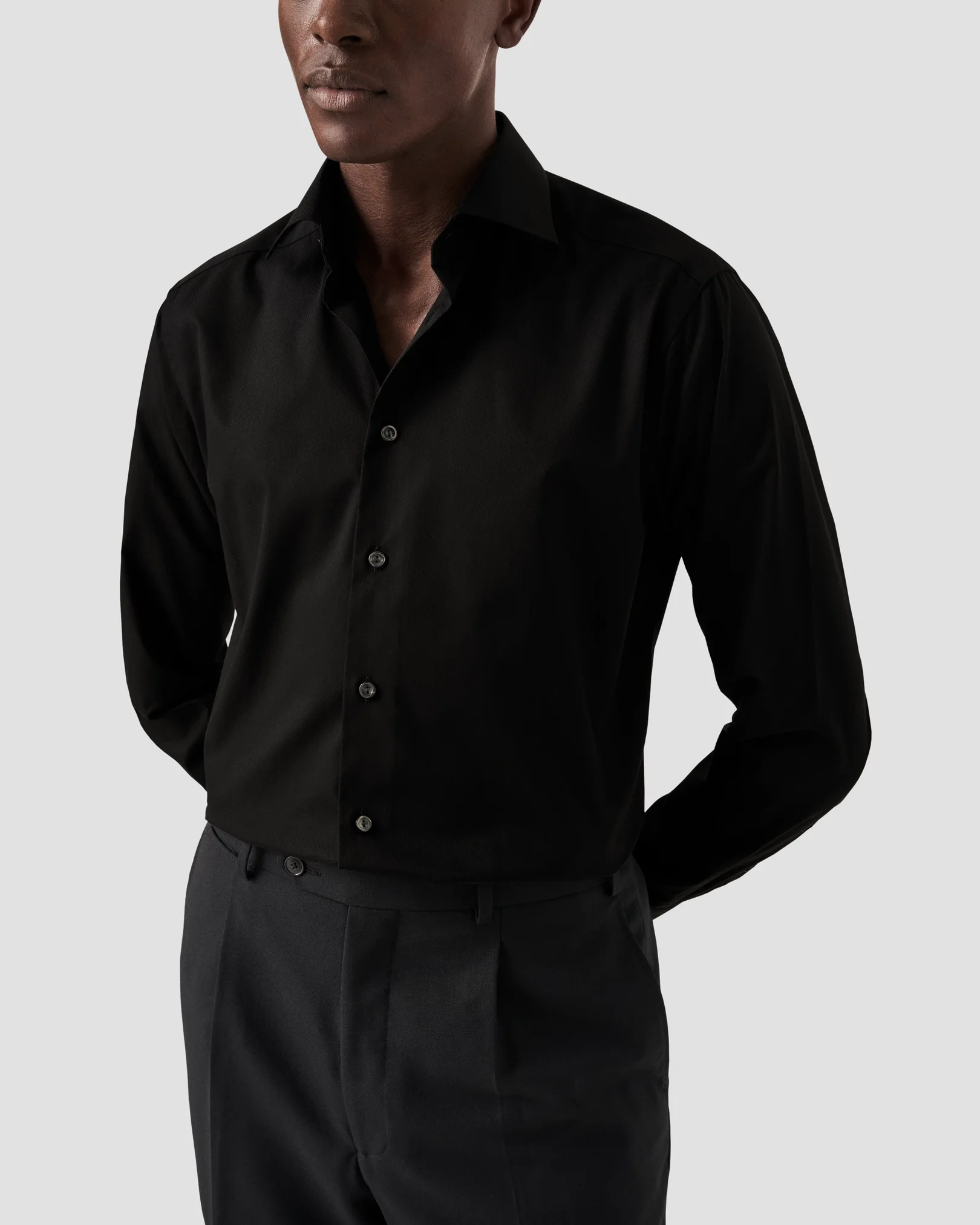 Eton - black twill made to order