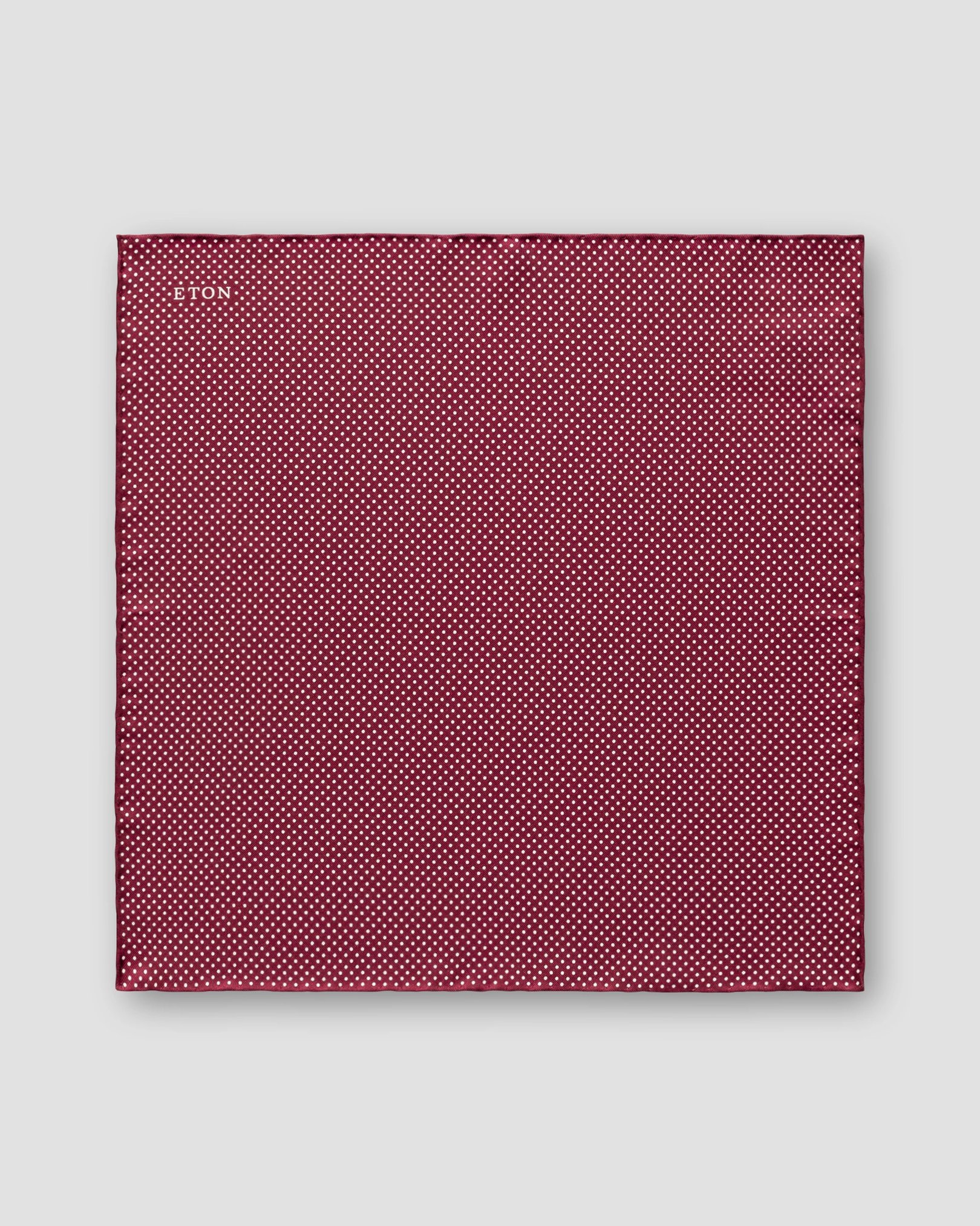 Eton - red polka dots silk pocket square
