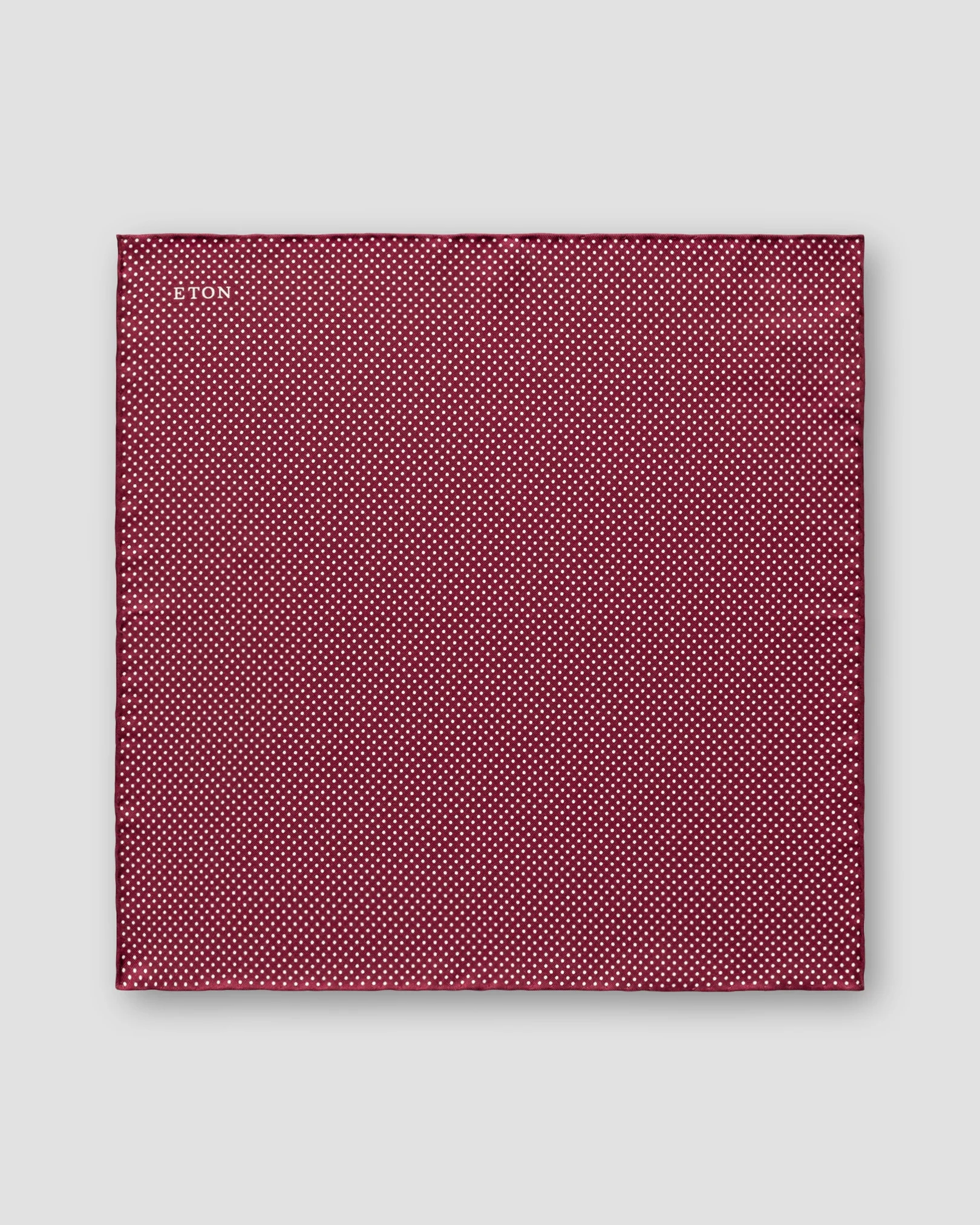 Eton - red polka dots silk pocket square