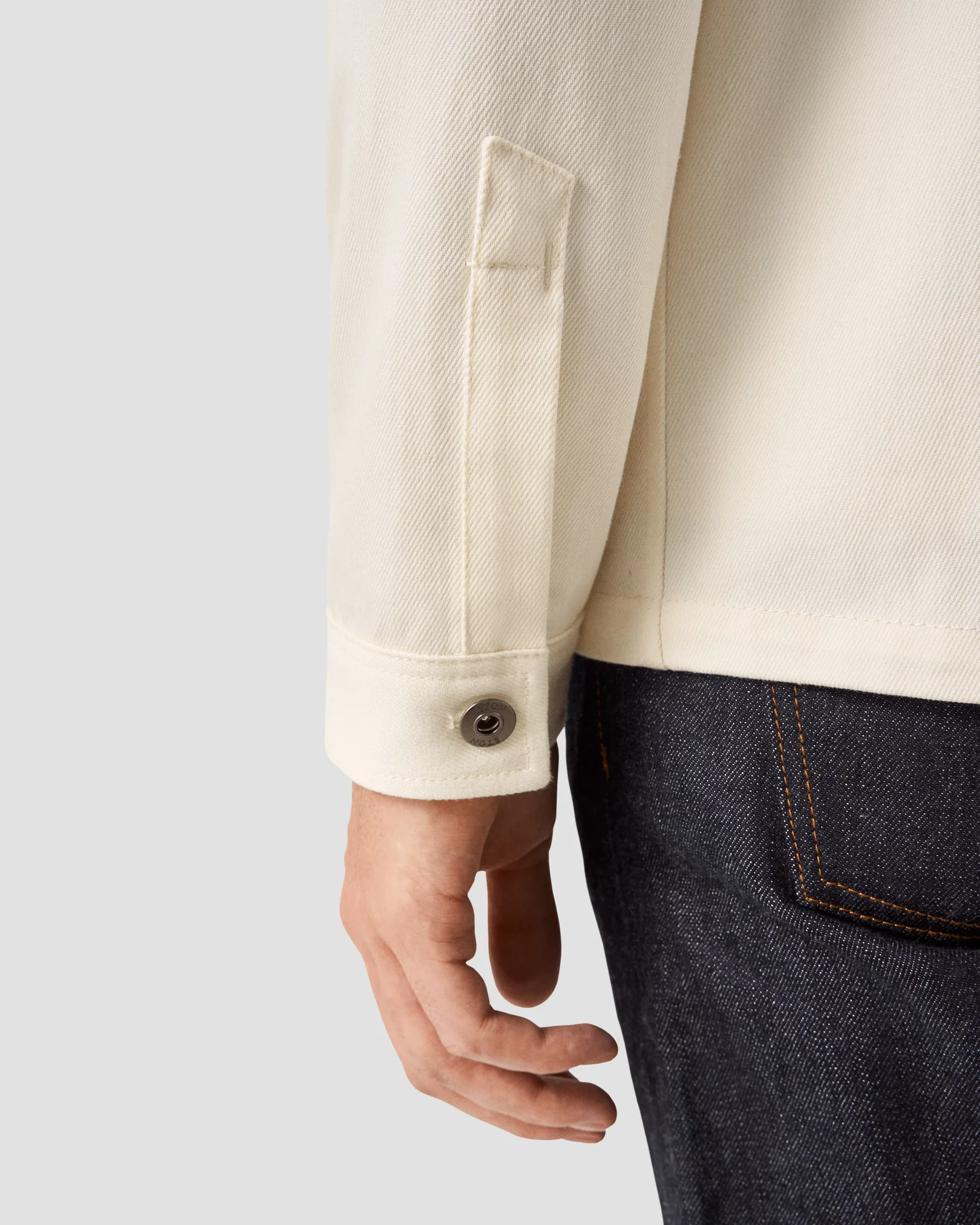 Eton - white turndown collar overshirt