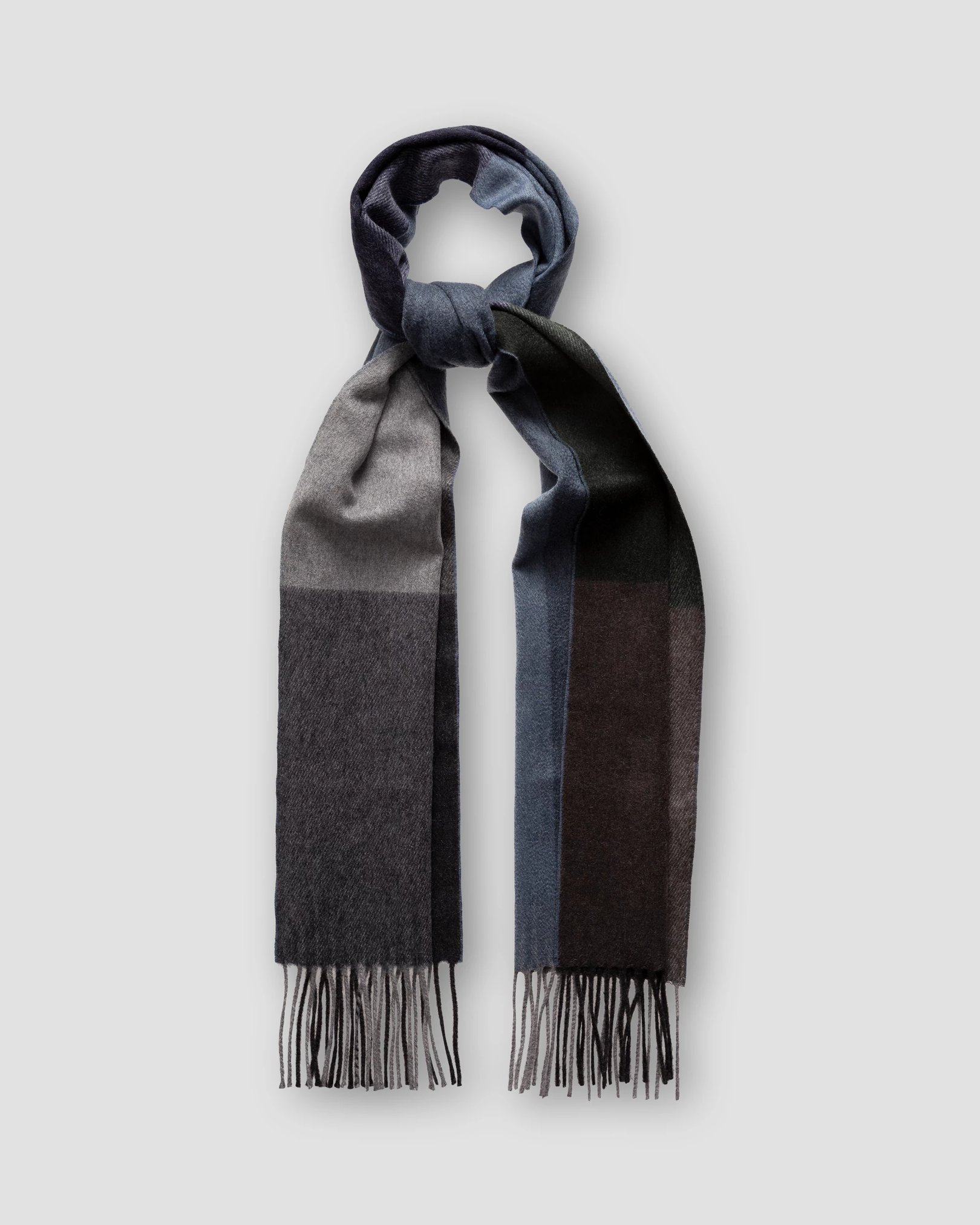 Eton - green block color luxury cashmere scarf