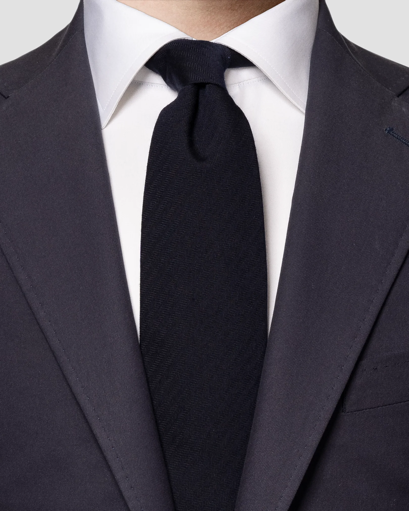 Eton - navy blue woolblend
