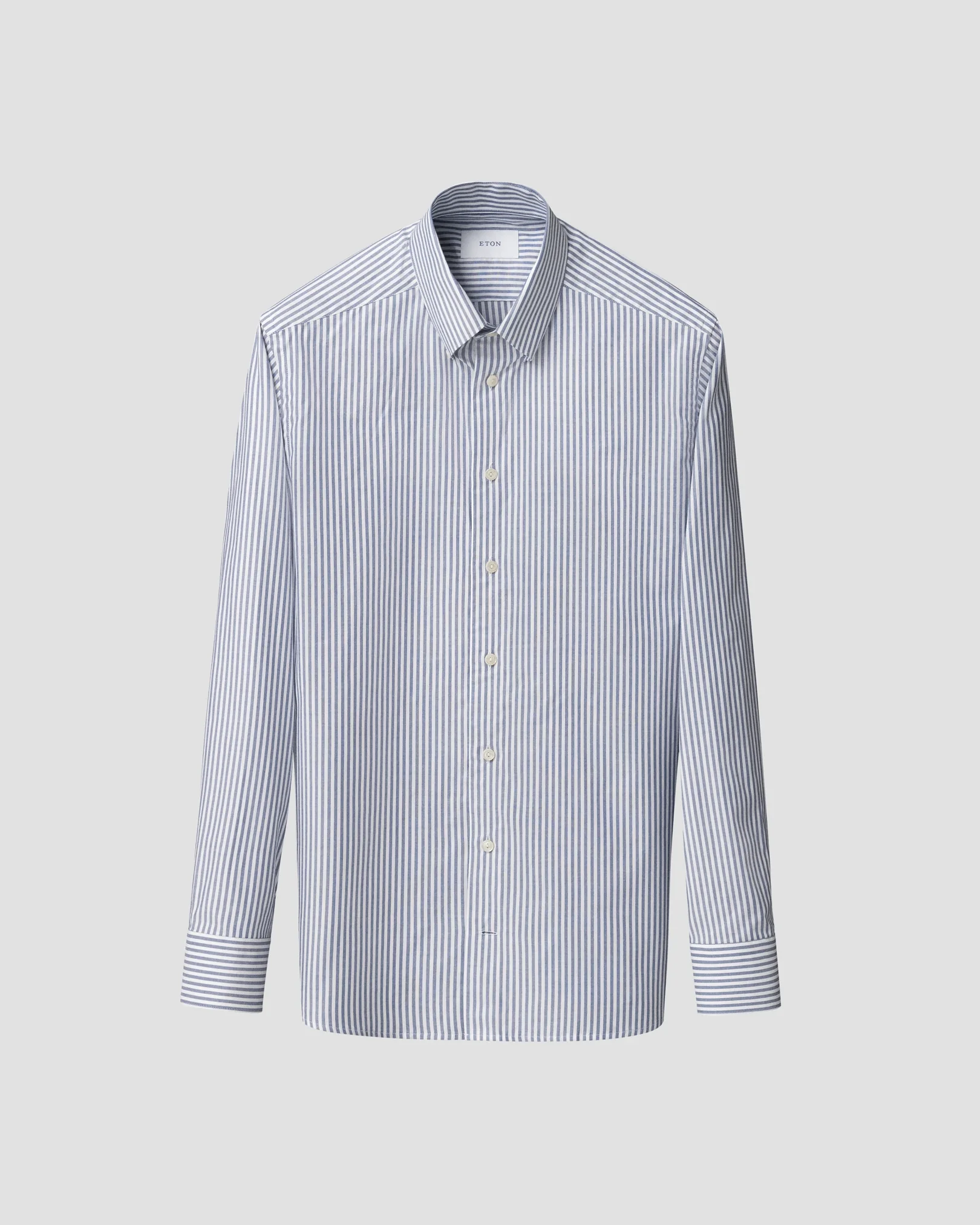 Eton - navy blue stripe signature oxford shirt