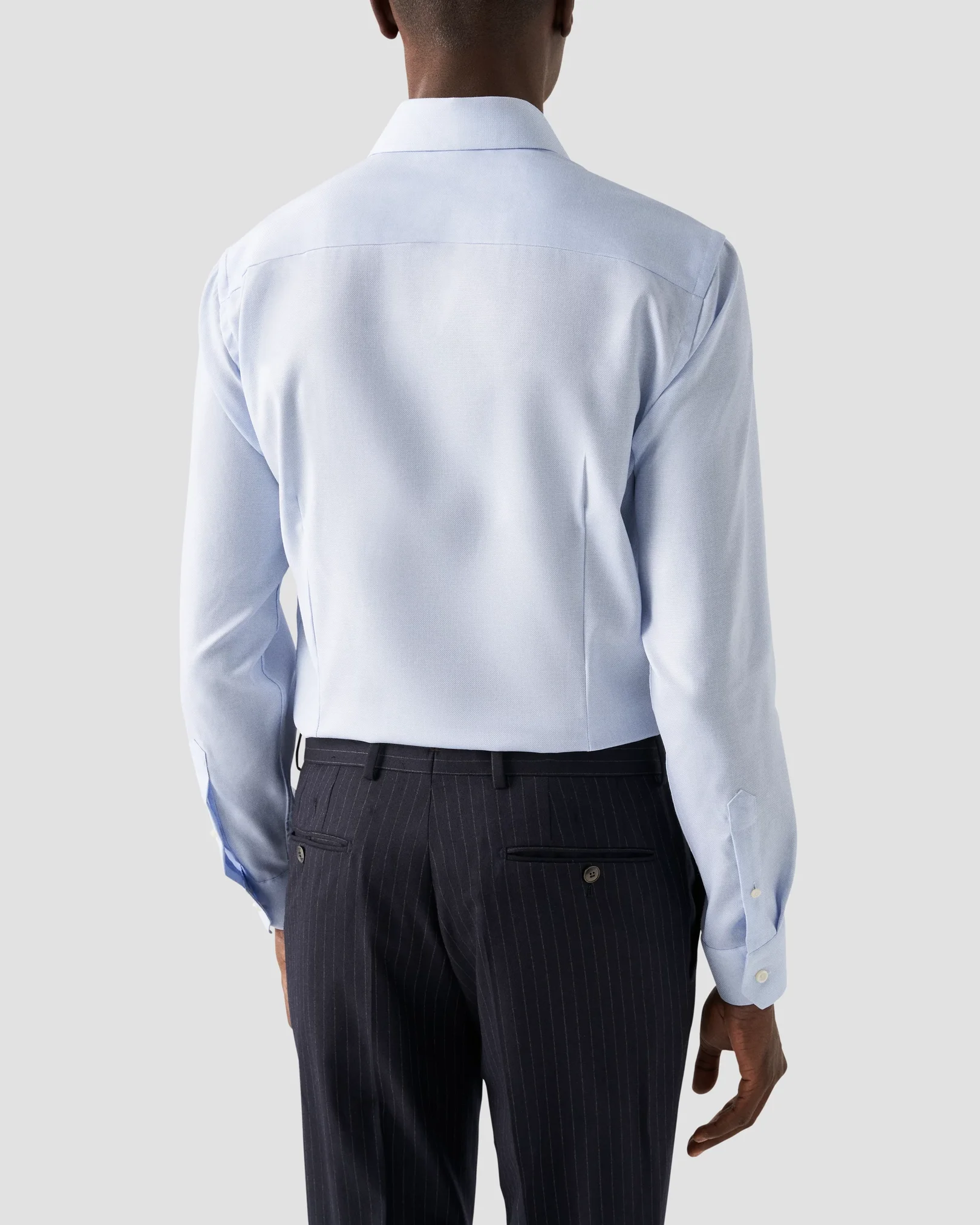Eton - light blue royal dobby cutaway
