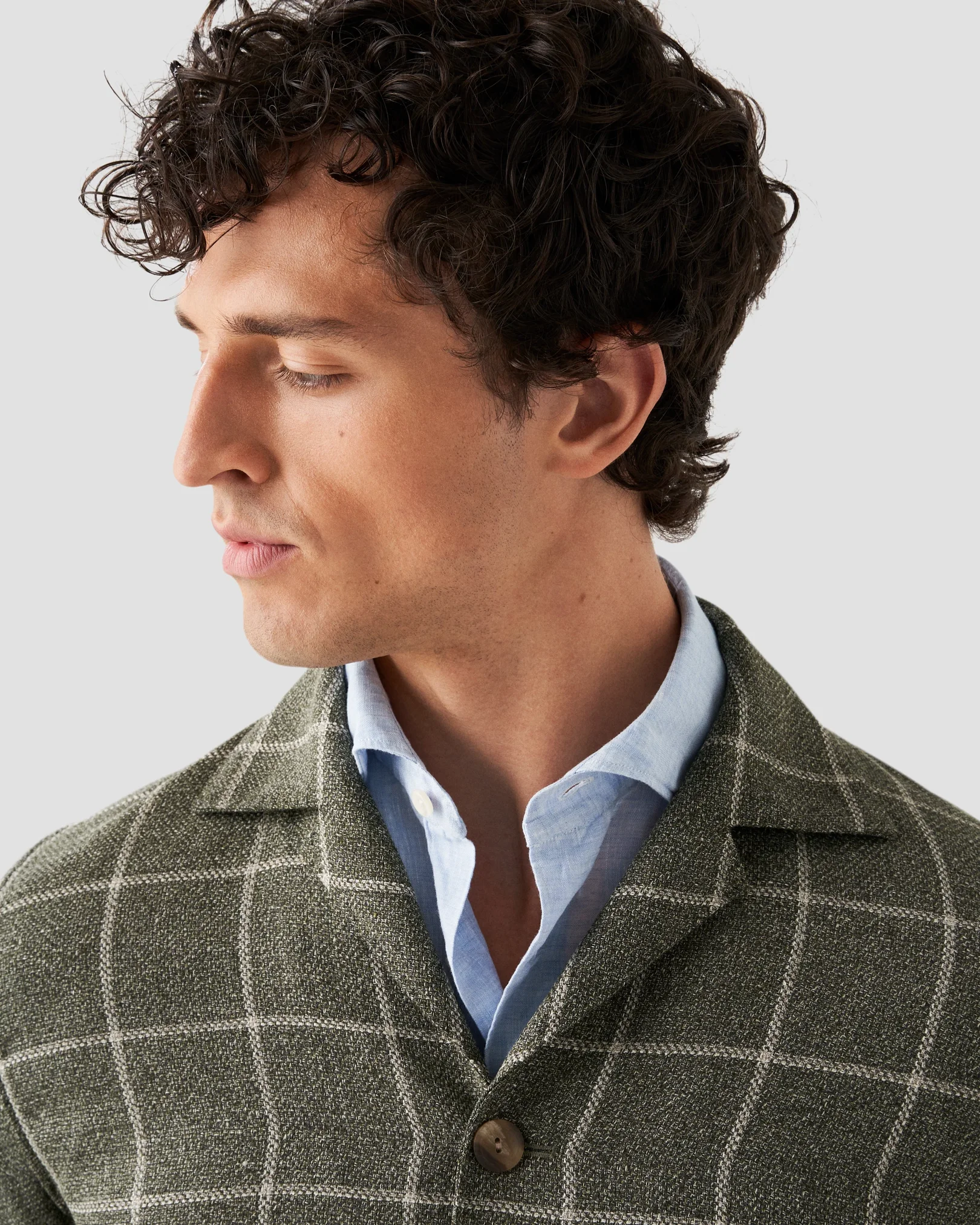 Eton - dark green hopsack