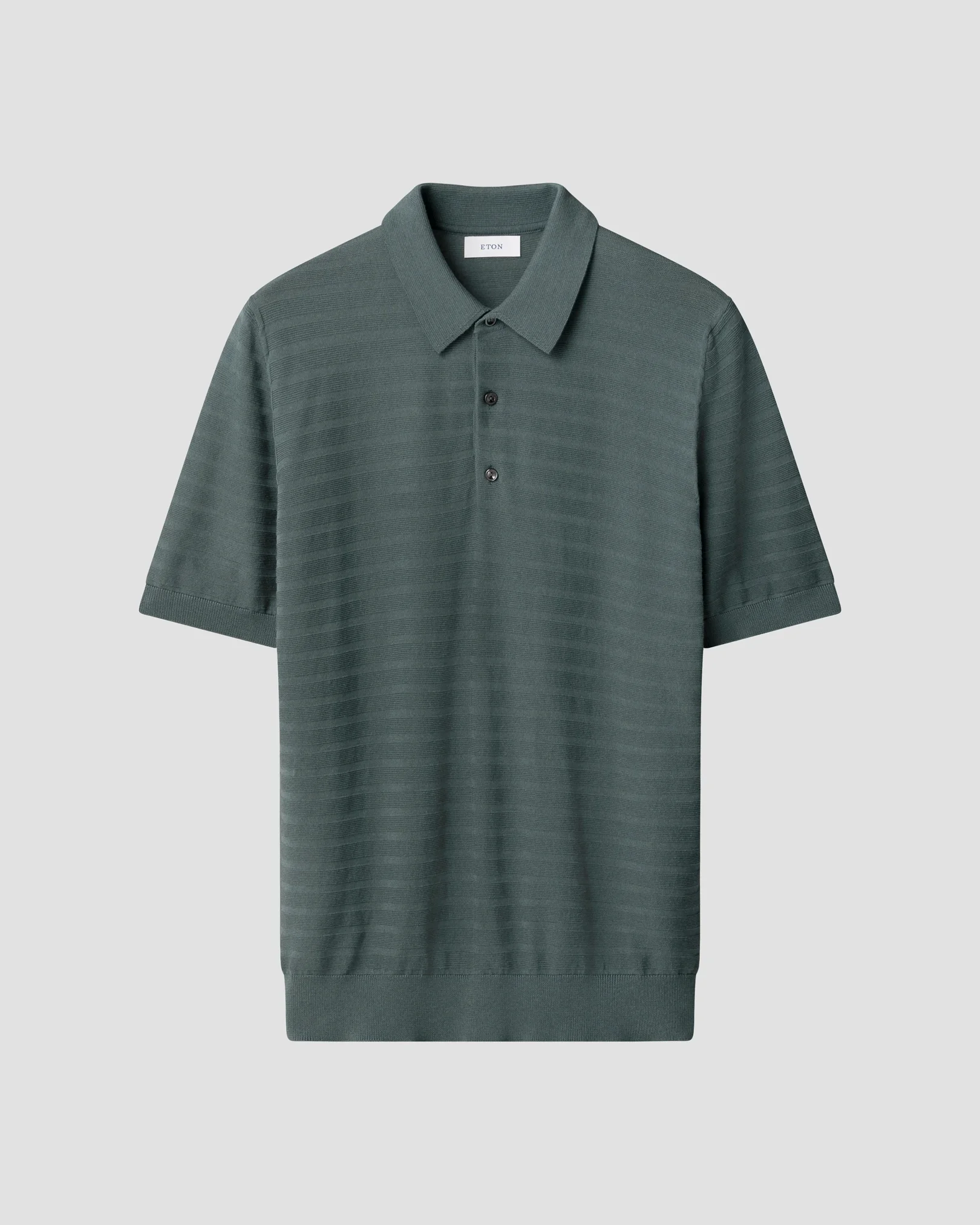 Eton - Poloshirt mit horizontalen Streifen