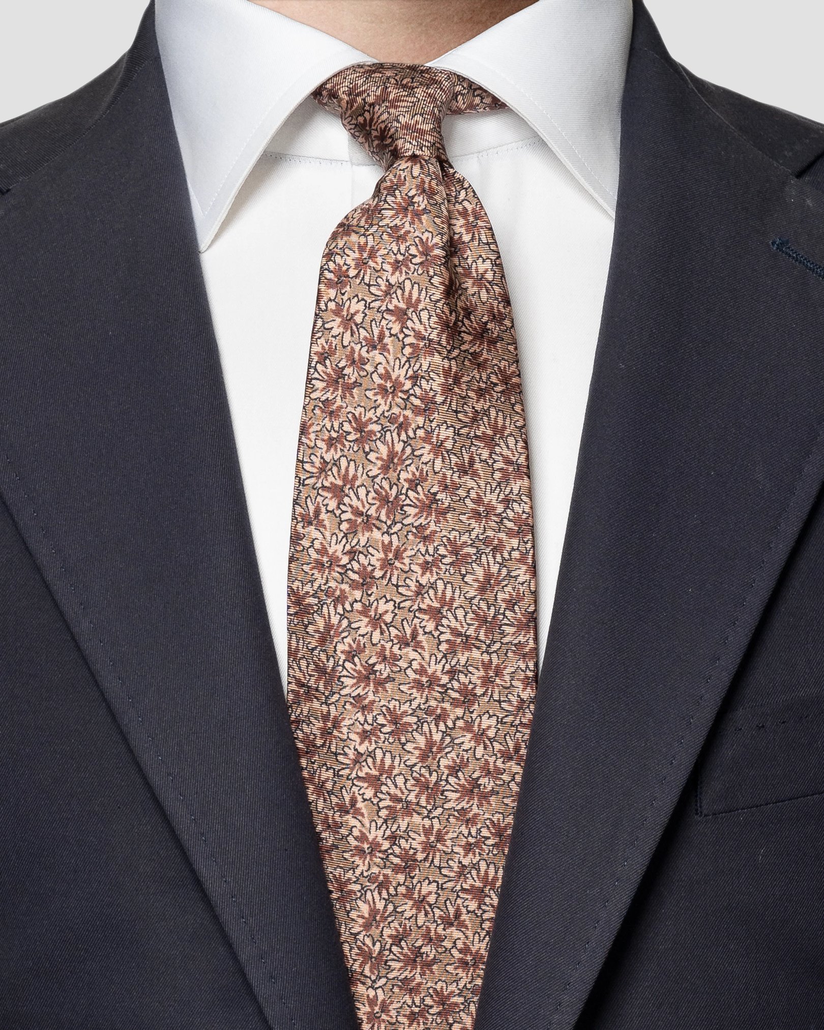 Eton - red twill silk tie