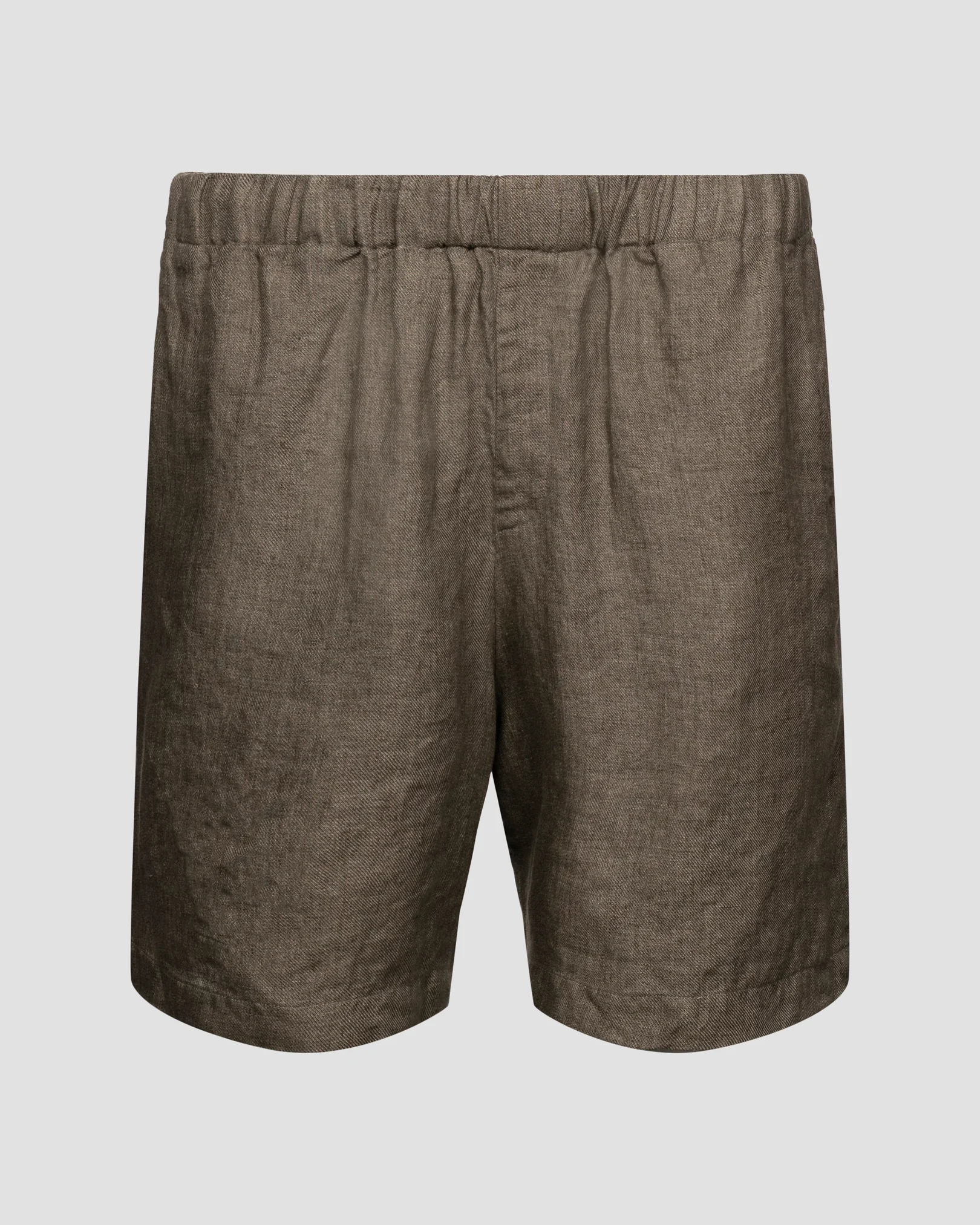 Eton - Green Heavy Linen Shorts