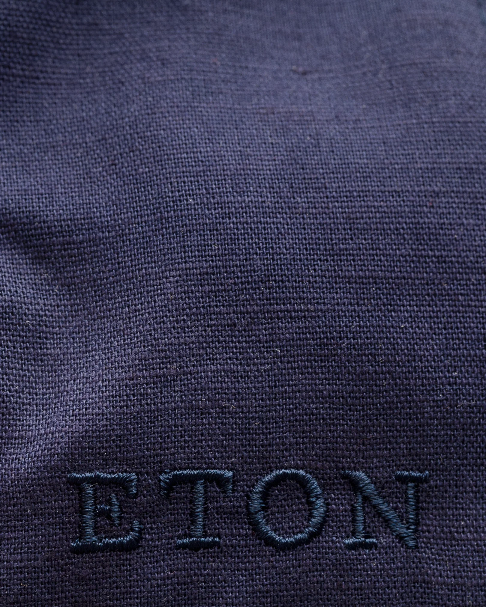 Eton - navy blue linen cotton baseball cap