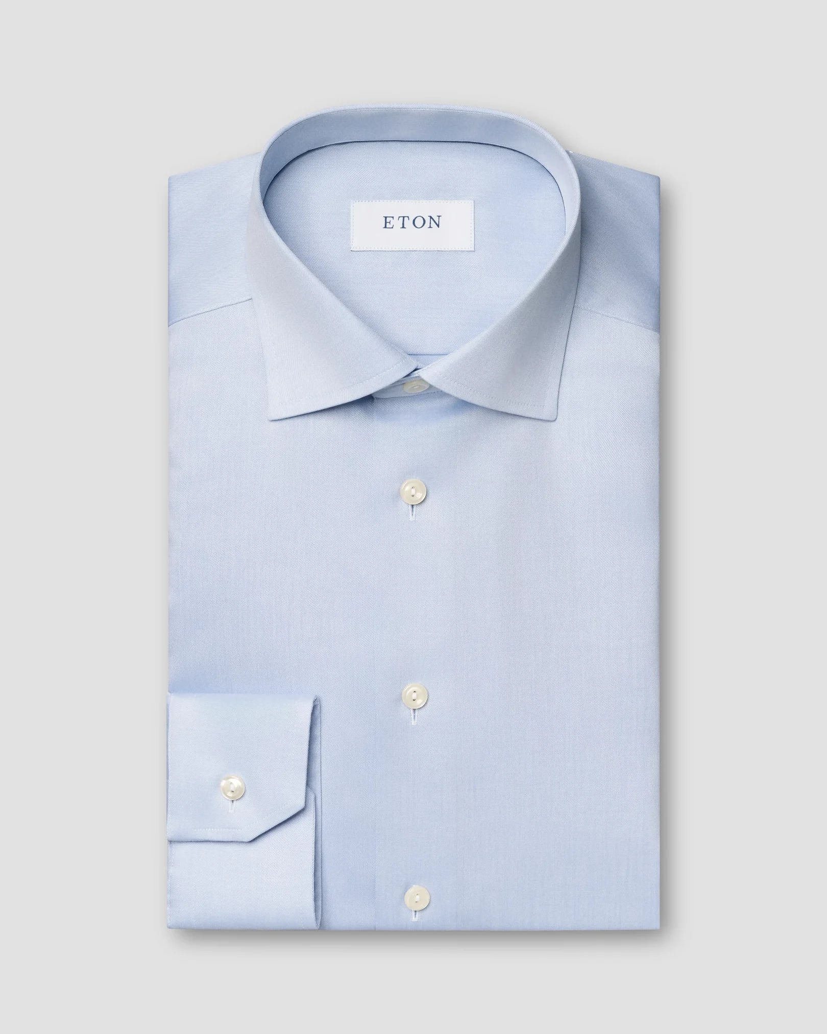Eton - Hellblaues Signature-Twill-Hemd