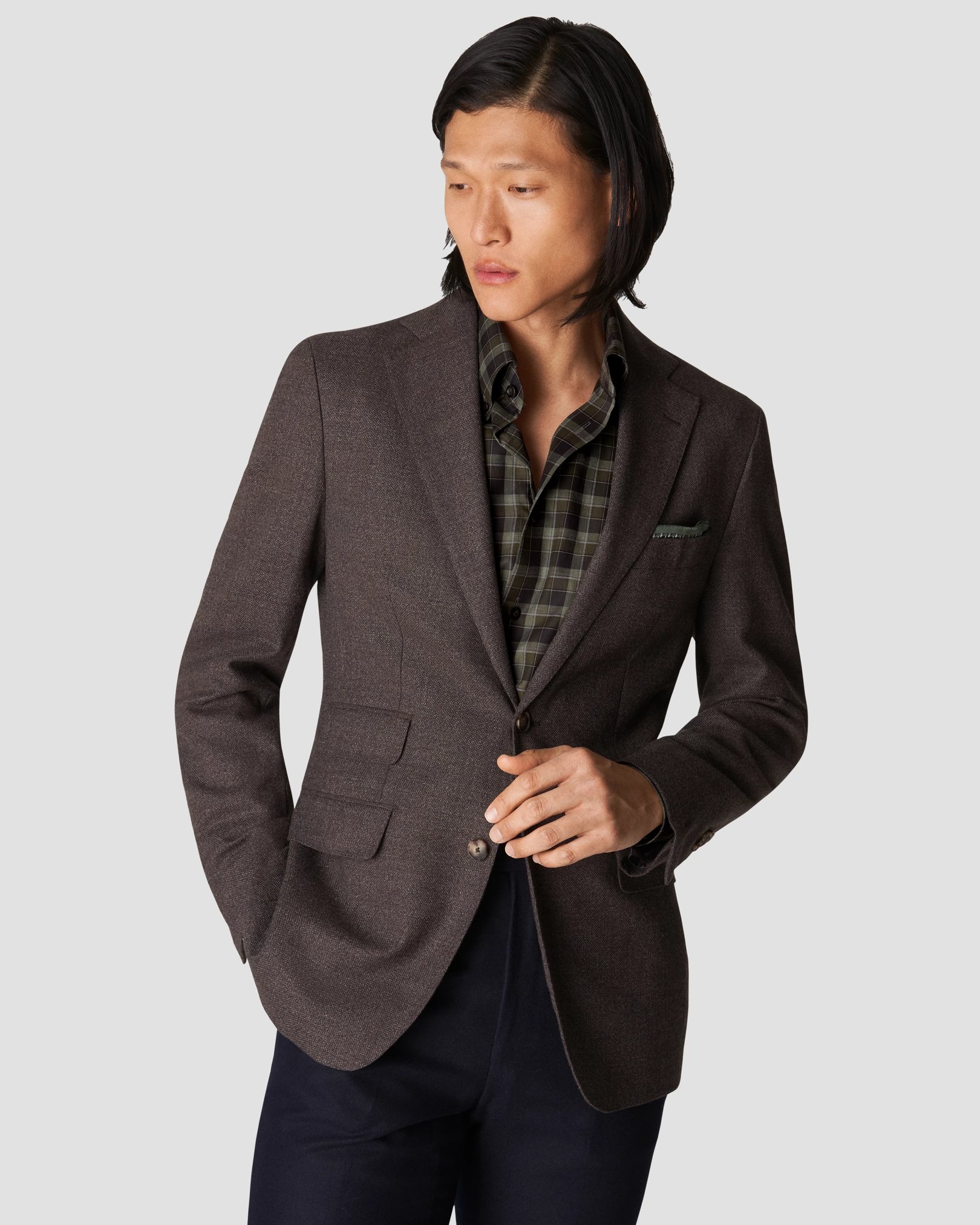 Eton - dark green flannel